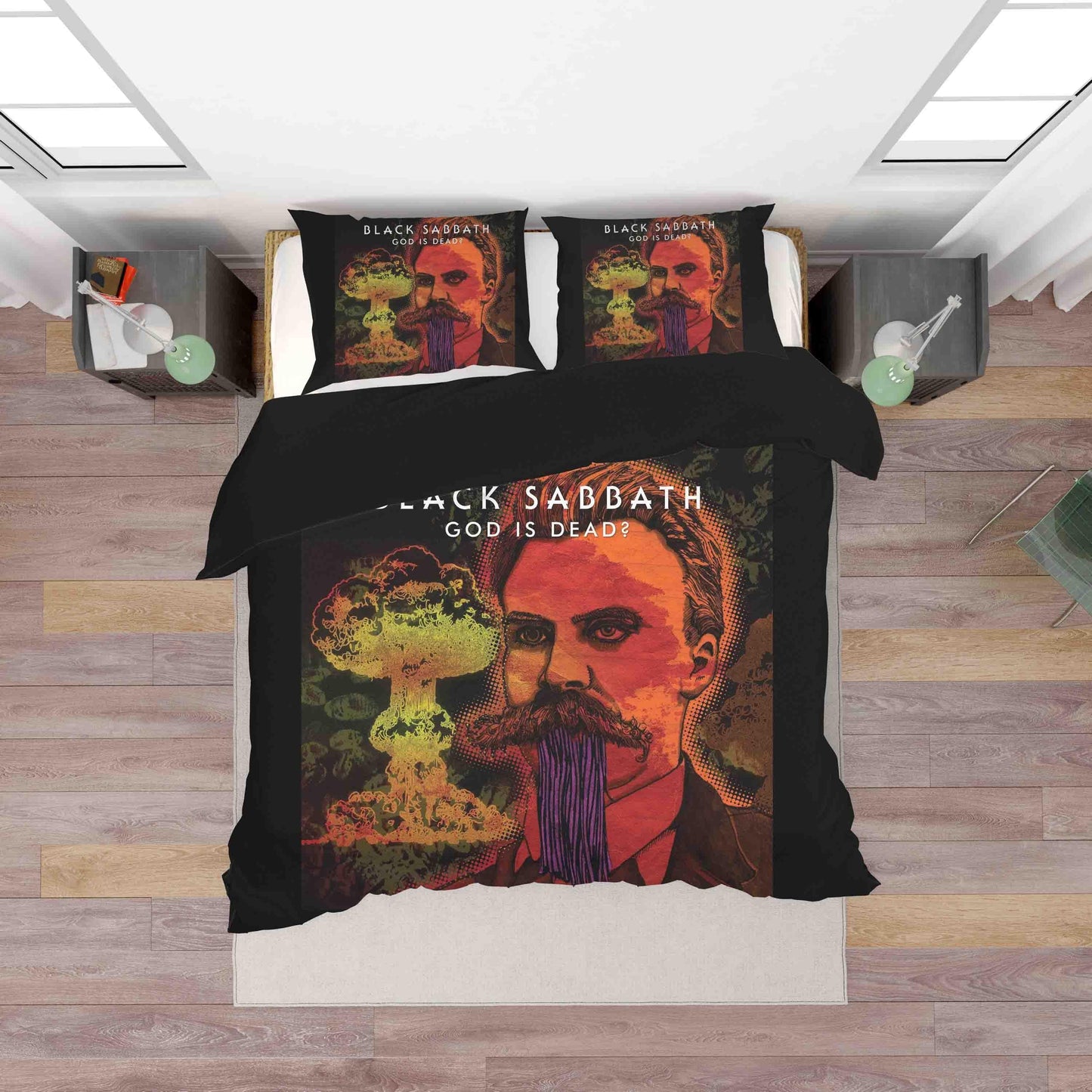 3D Black Sabbath Quilt Cover Set Bedding Set Duvet Cover Pillowcases SF68