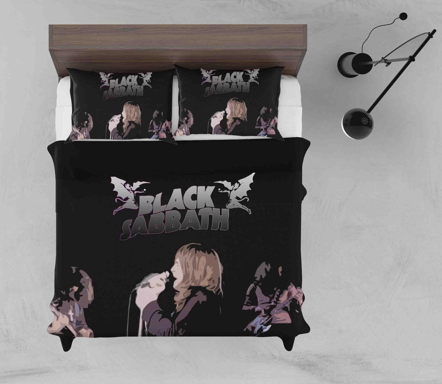 3D Black Sabbath Rock Quilt Cover Set Bedding Set Duvet Cover Pillowcases SF43