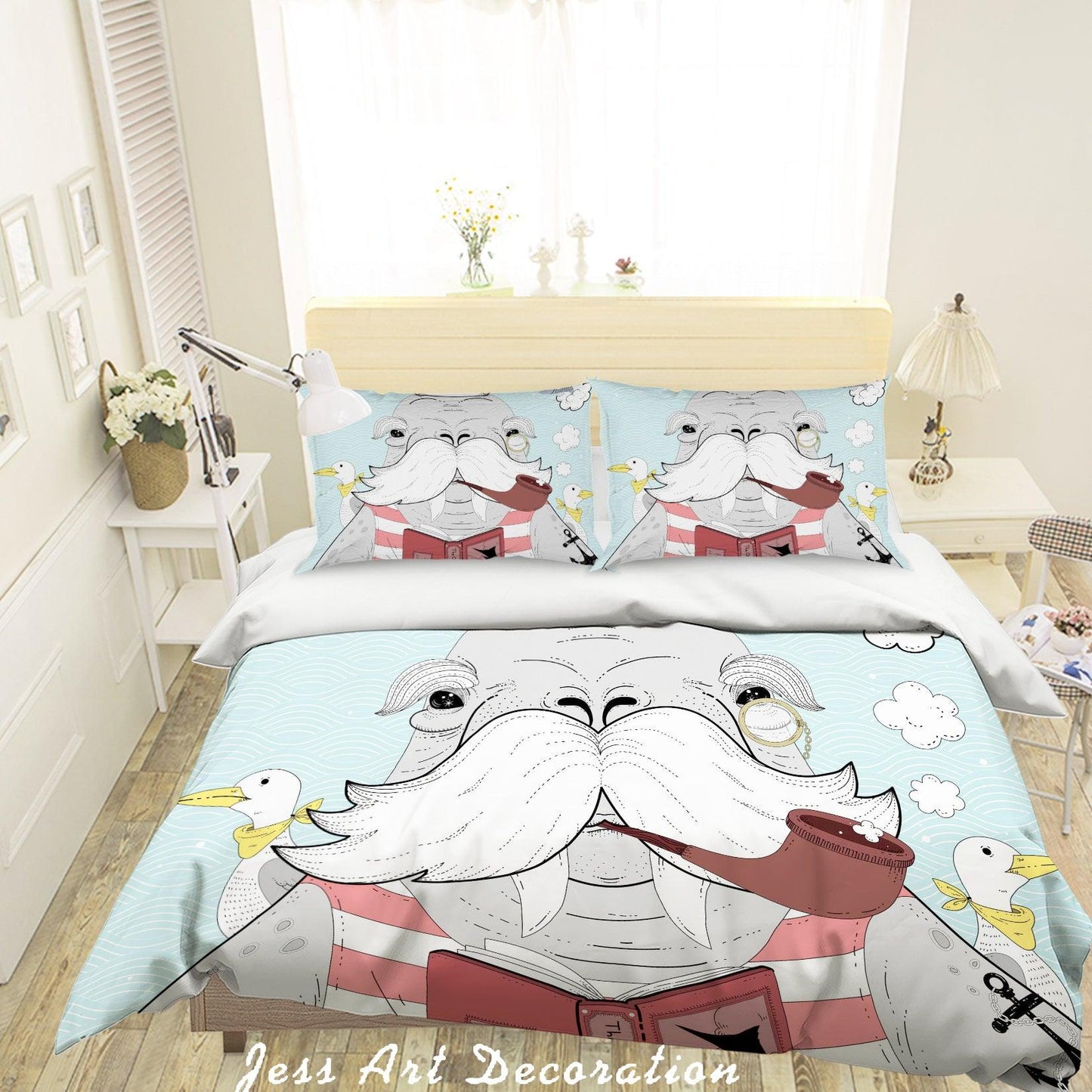 3D Cartoon Animals Quilt Cover Set Bedding Set Pillowcases 74