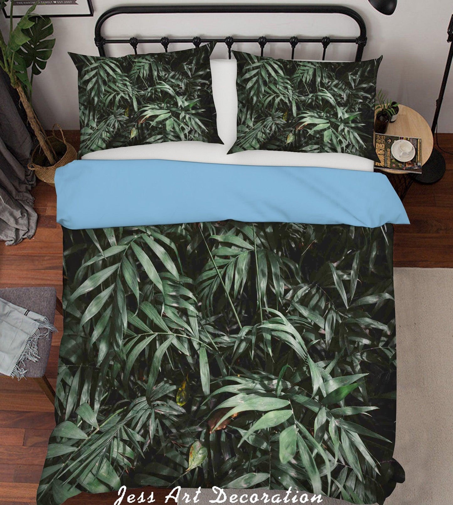 3D Green Plant Leaf Quilt Cover Set Bedding Set Pillowcases 33