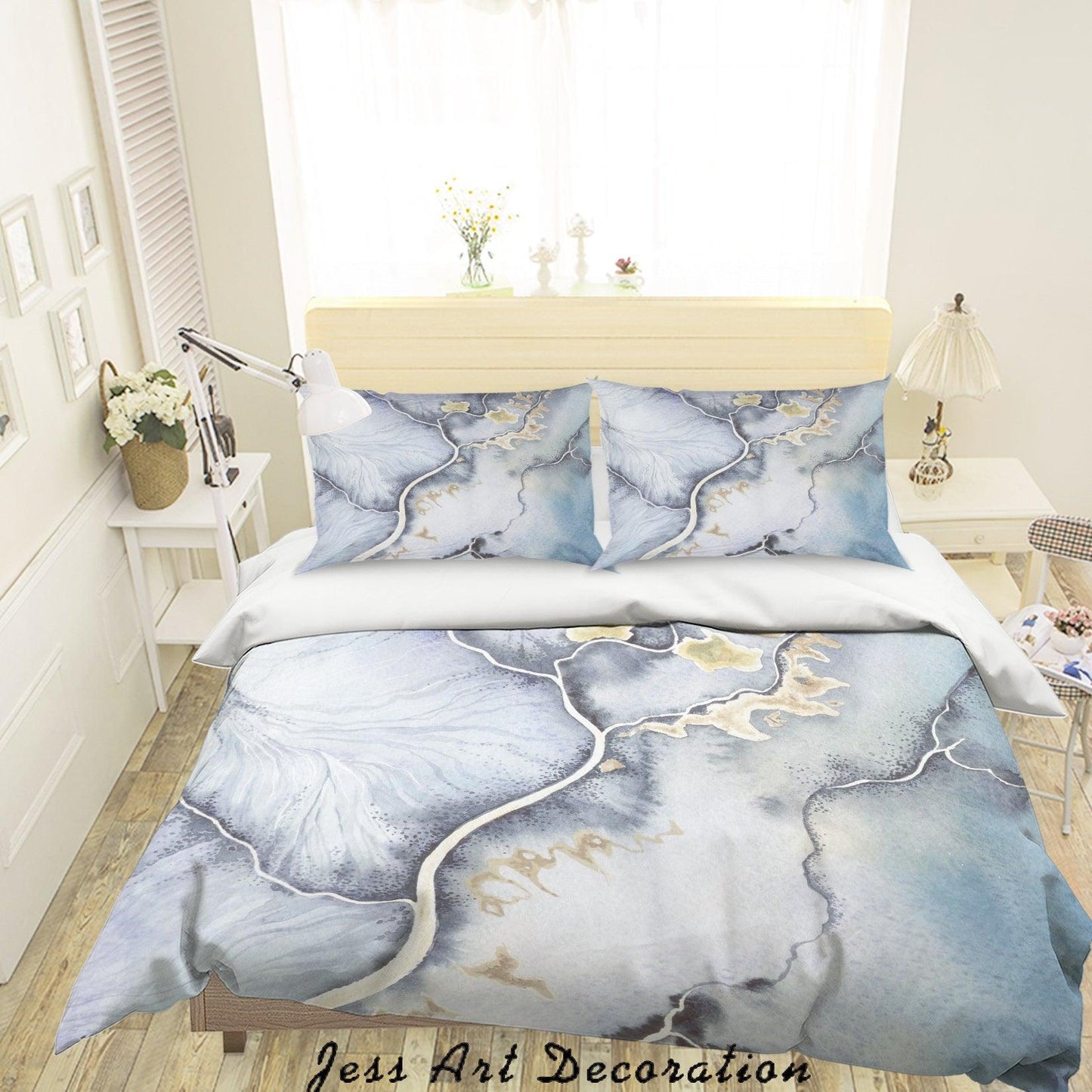3D Abstract Watercolor Painting Quilt Cover Set Bedding Set Pillowcases 62