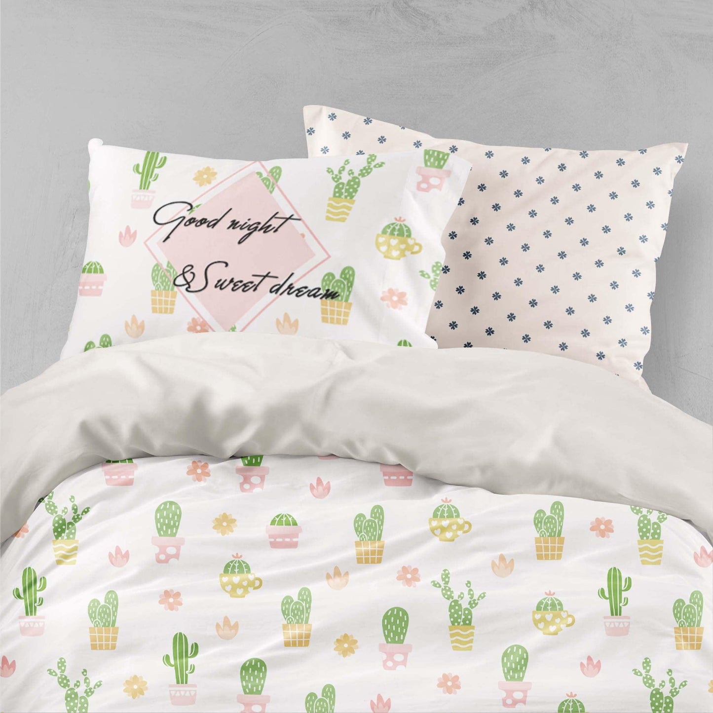 3D Cactus Quilt Cover Set Bedding Set Pillowcases 40