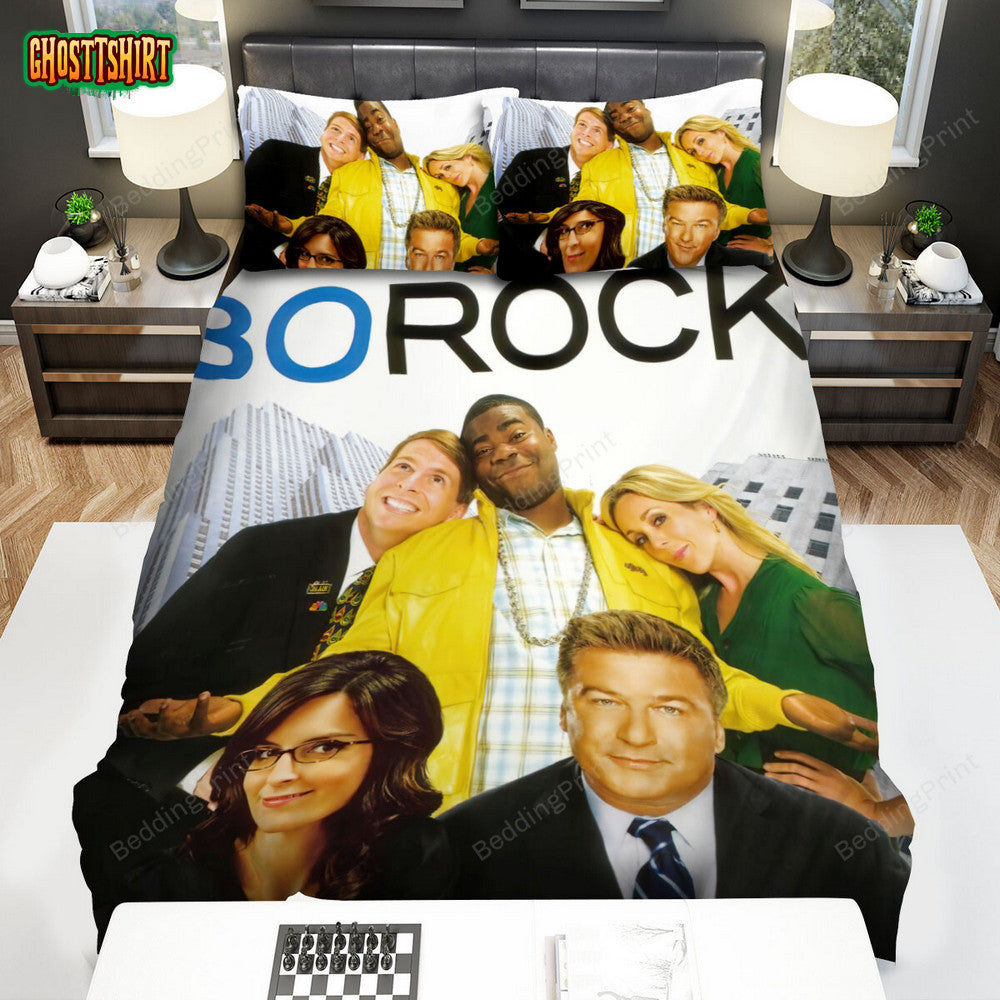 30 Rock (2006–2013) Movie Poster Ver 7 Bed Sheets Duvet Cover Bedding Set