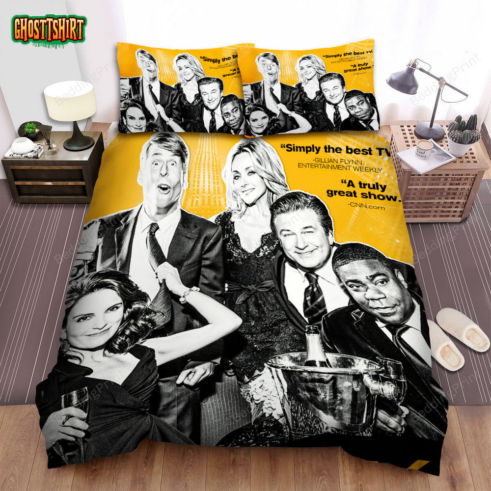 30 Rock (2006–2013) The Complete Series Movie Poster Bed Sheets Duvet Cover Bedding Set