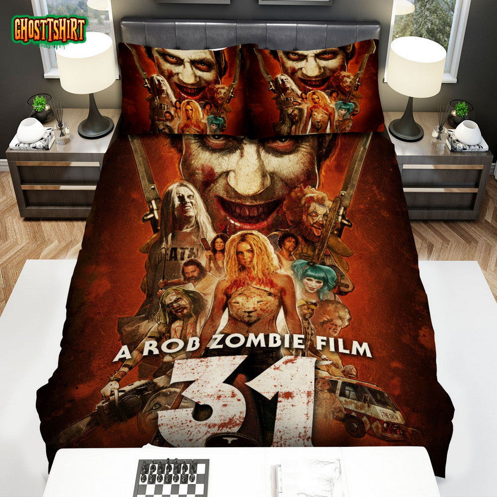 31 (2016) Poster Movie Poster Bed Sheets Spread Comforter Duvet Cover Bedding Set