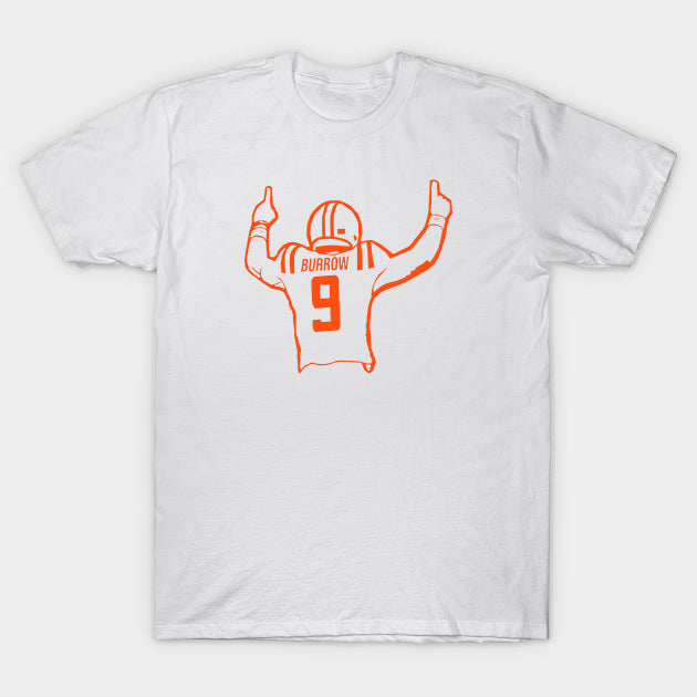 Joe Burrow Sport Lineart Illustration - Joe Burrow T-Shirt