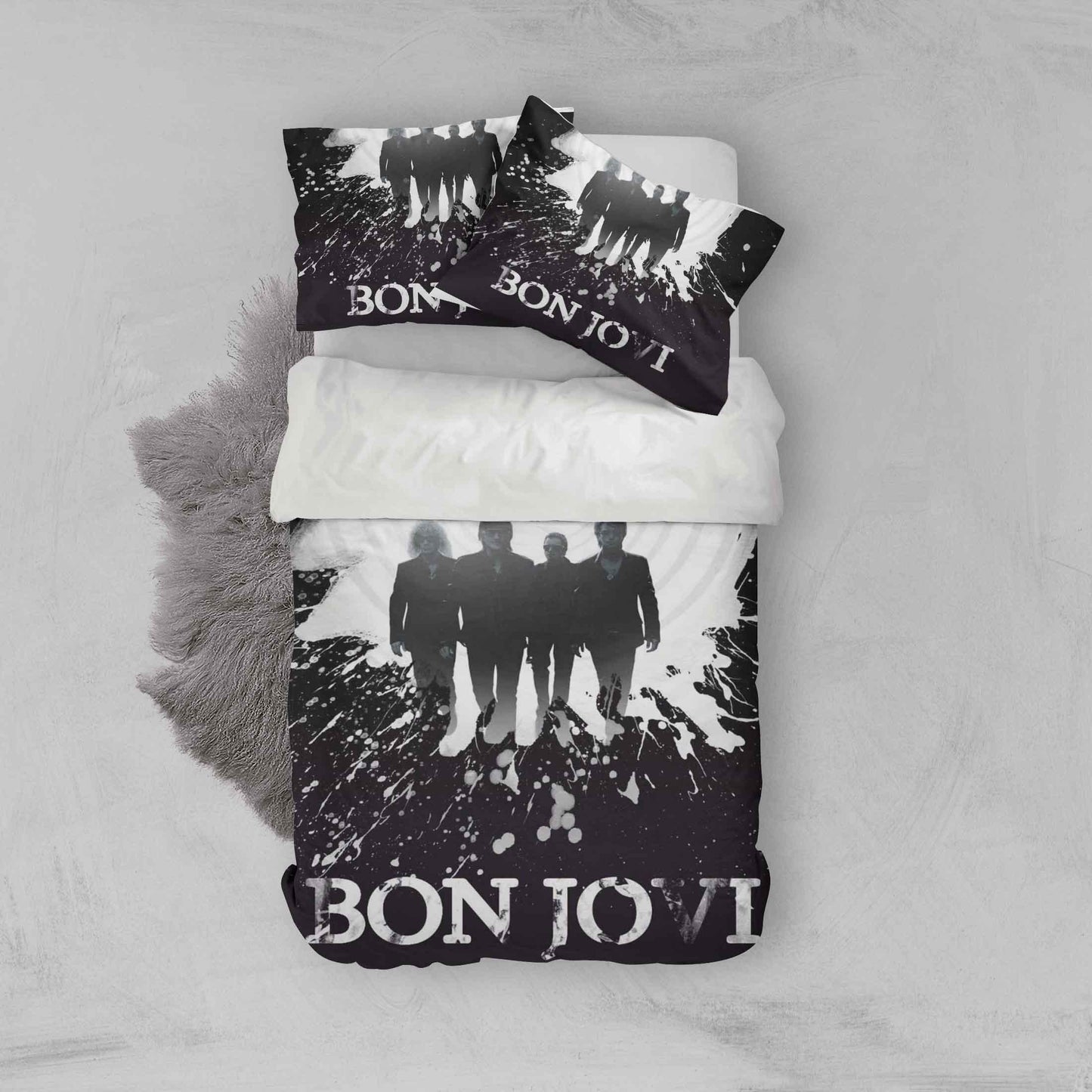 3D Bon Jovi Quilt Cover Set Bedding Set Pillowcases 20