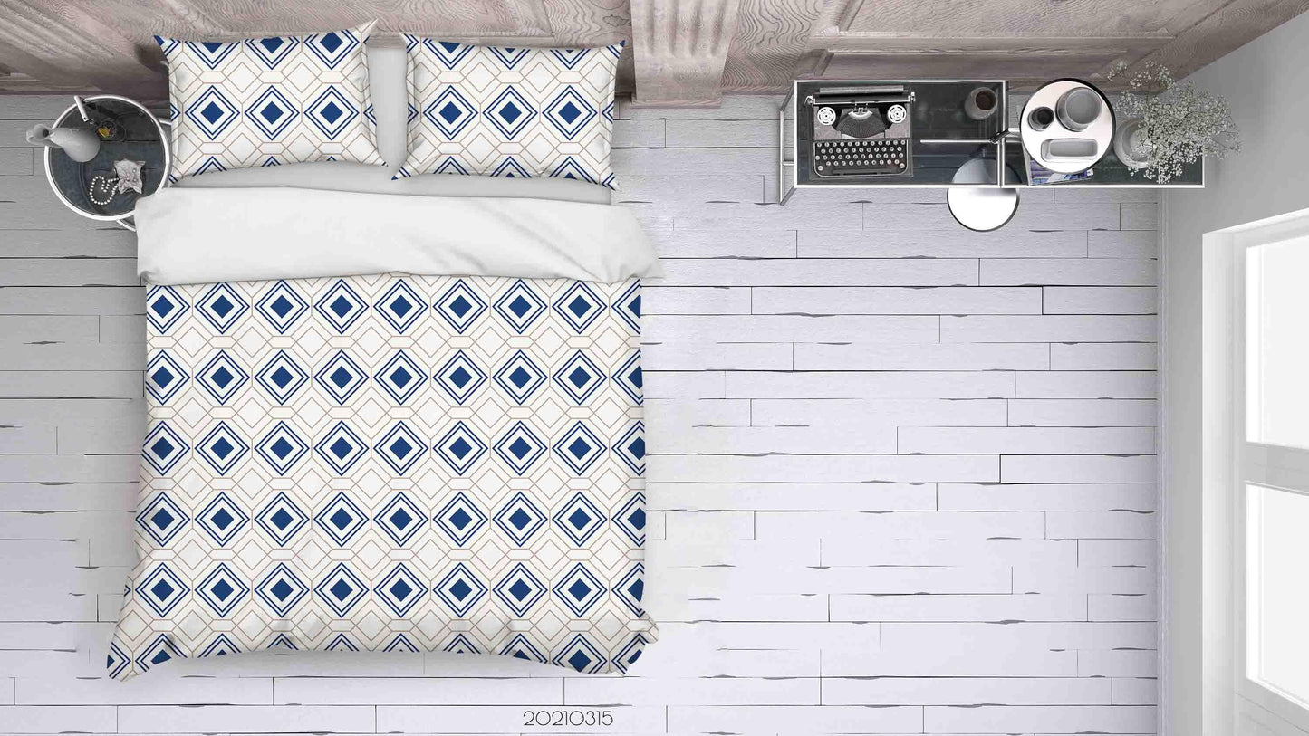 3D Abstract Geometric Art Decoration Quilt Cover Set Bedding Set Duvet Cover Pillowcases 217