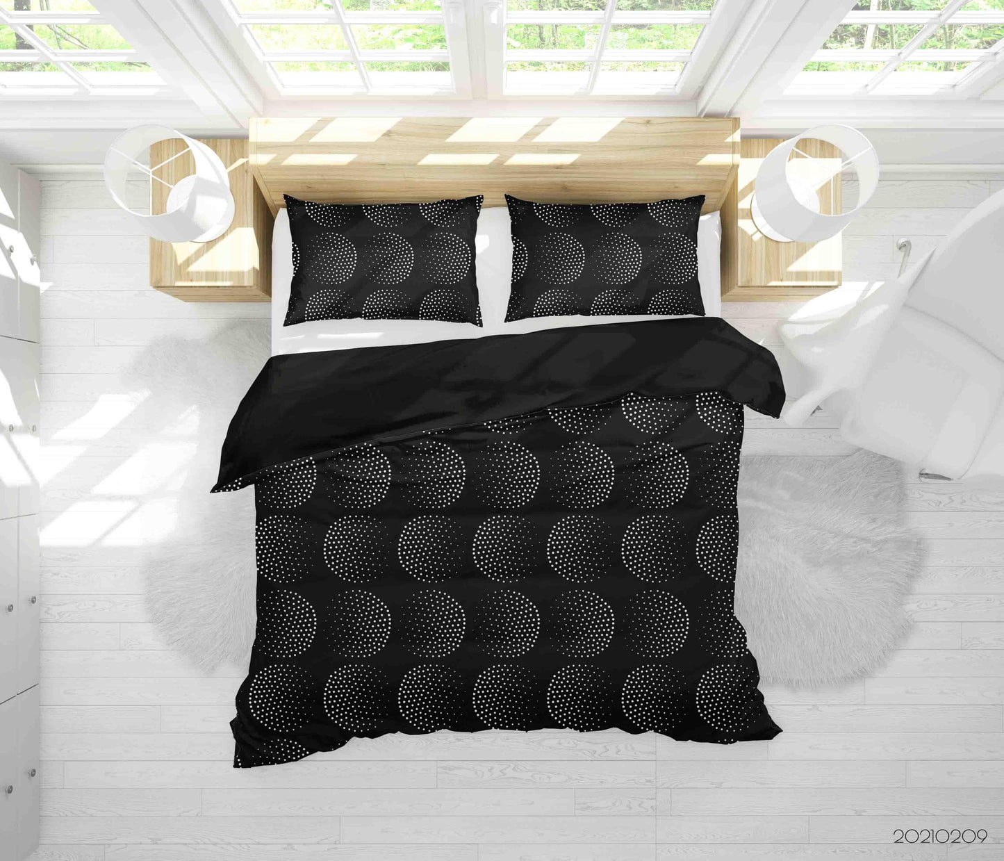 3D Abstract Black Geometry Quilt Cover Set Bedding Set Duvet Cover Pillowcases 242