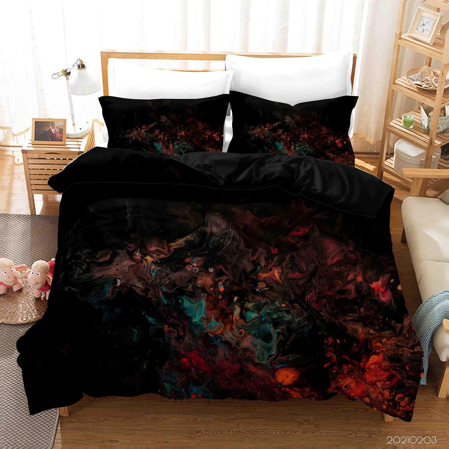 3D Abstract Marble Texture Quilt Cover Set Bedding Set Duvet Cover Pillowcases 58