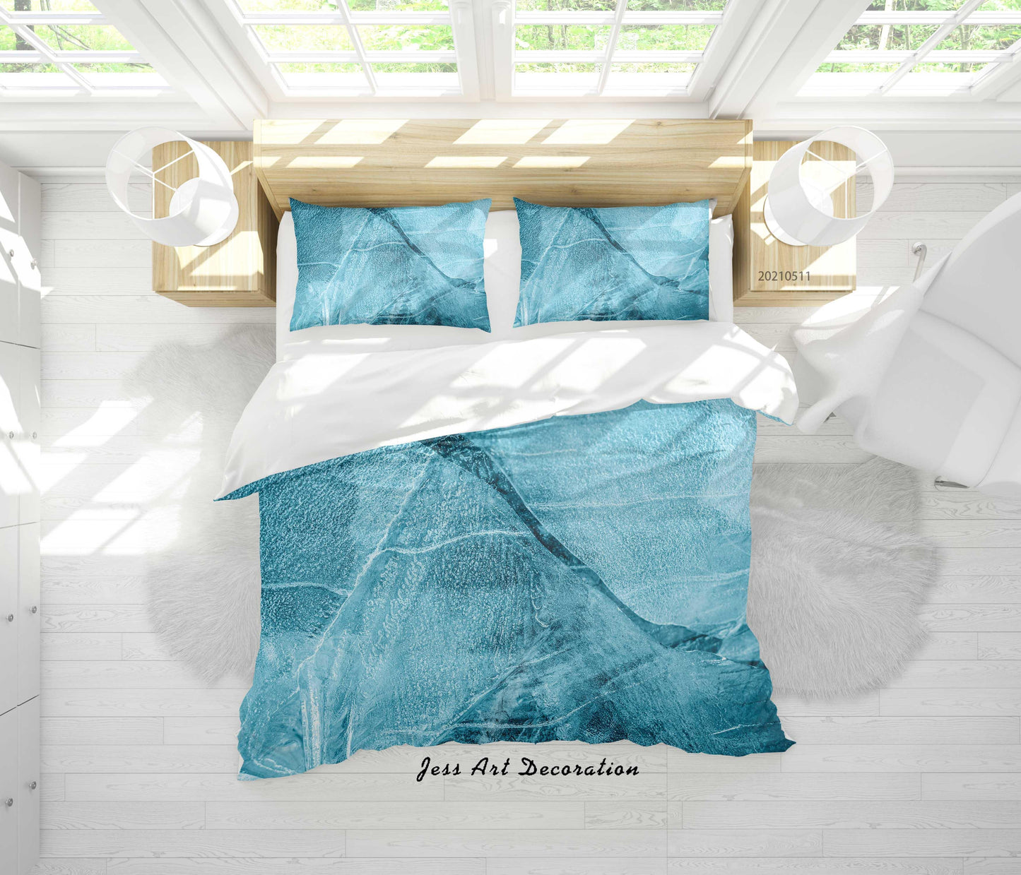 3D Abstract Marble Texture Quilt Cover Set Bedding Set Duvet Cover Pillowcases 563