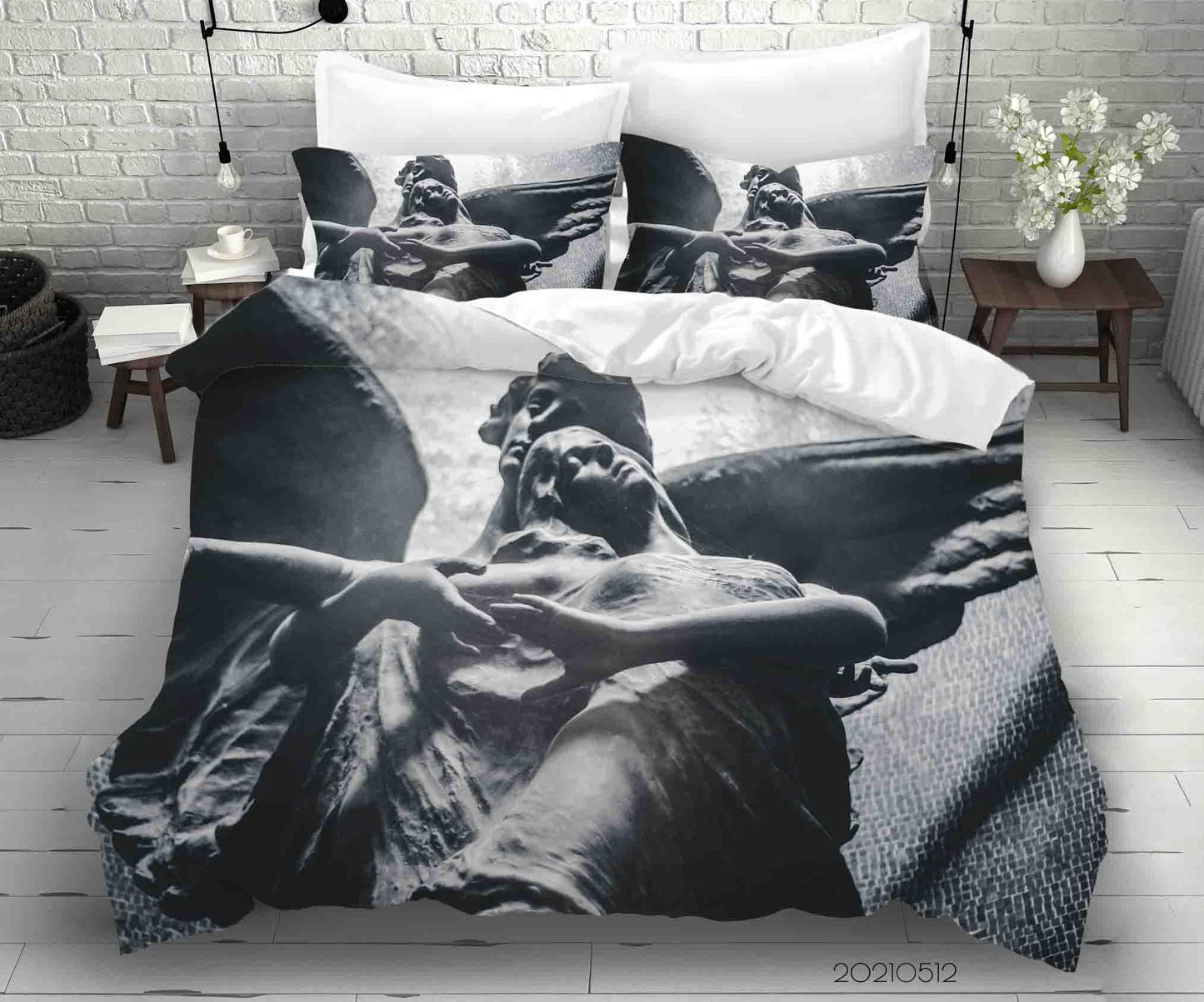 3D Art Sculpture Quilt Cover Set Bedding Set Duvet Cover Pillowcases 250