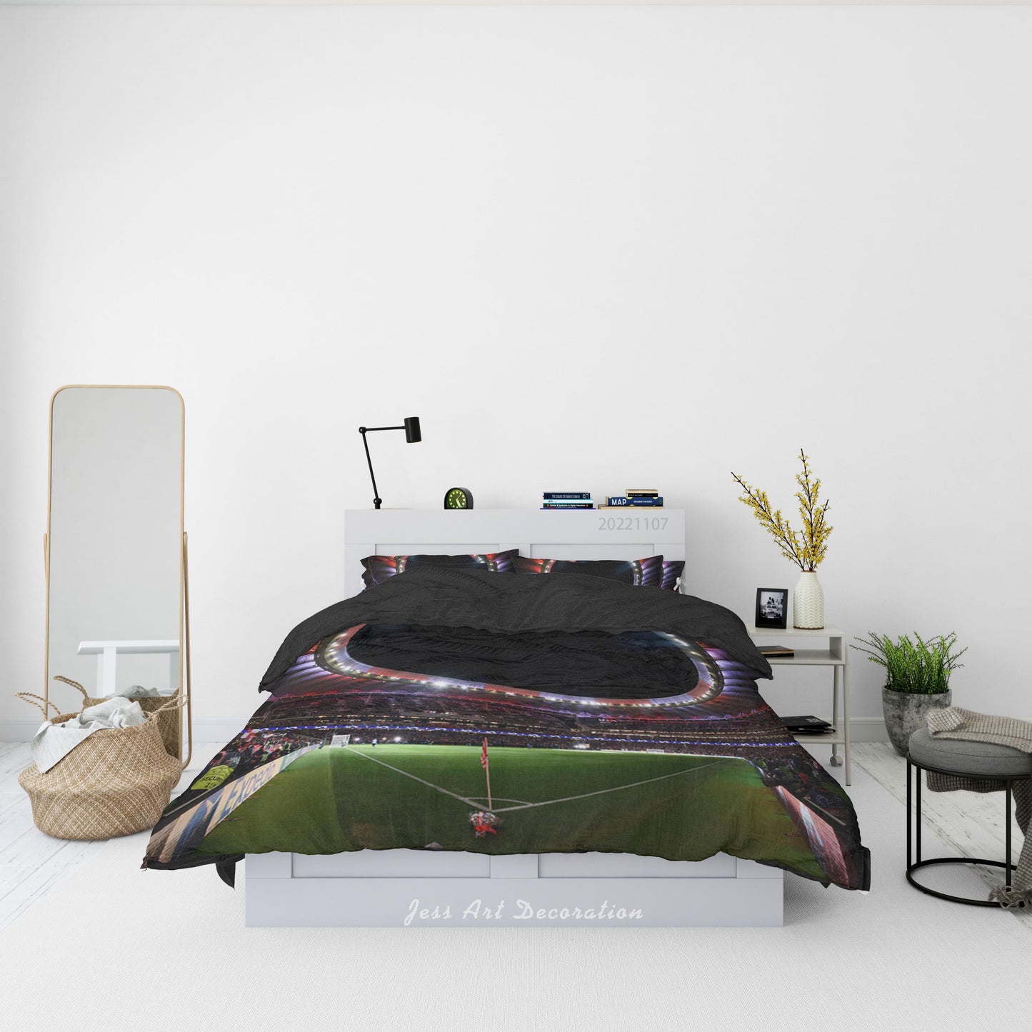 3D Atletico Madrid Spectator Seats Lamplight Quilt Cover Set Bedding Set Duvet Cover Pillowcase 841