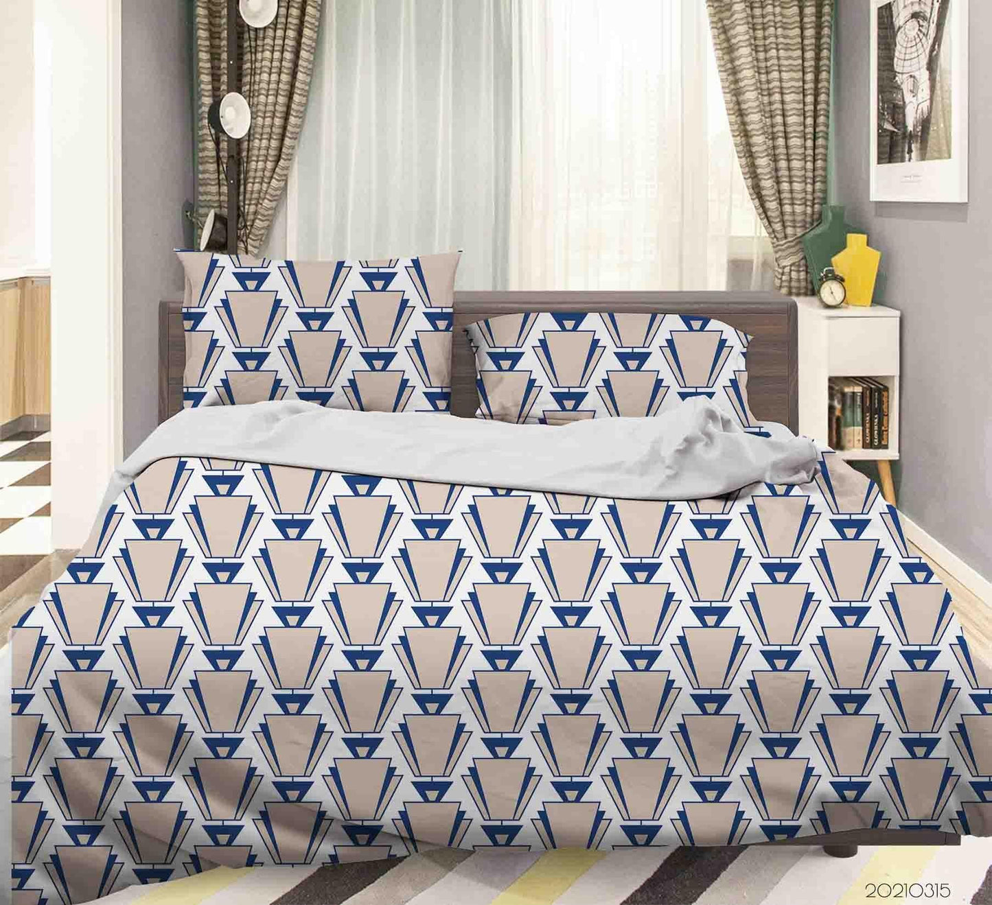 3D Abstract Geometric Art Decoration Quilt Cover Set Bedding Set Duvet Cover Pillowcases 224