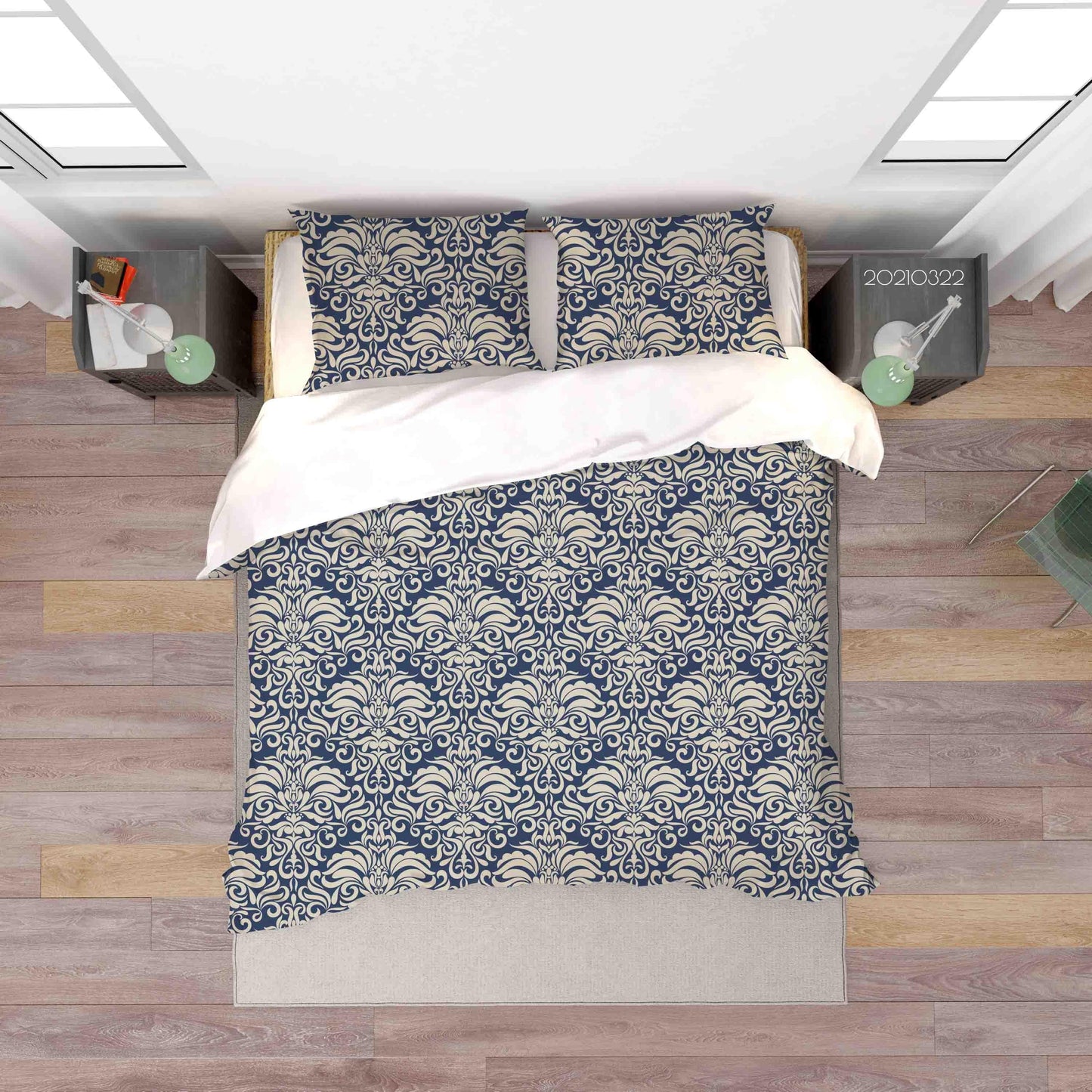 3D Baroque Pattern Quilt Cover Set Bedding Set Duvet Cover Pillowcases 84