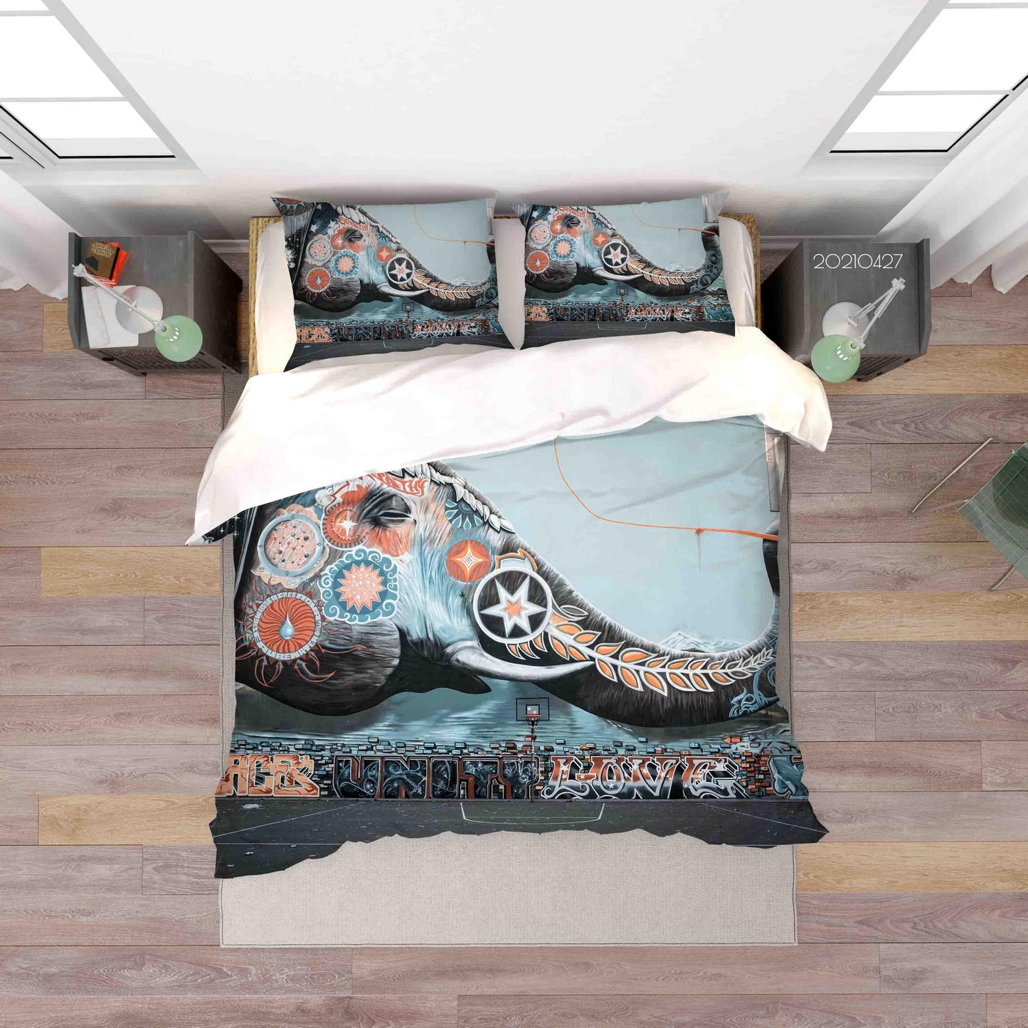 3D Abstract Art Graffiti Quilt Cover Set Bedding Set Duvet Cover Pillowcases 90