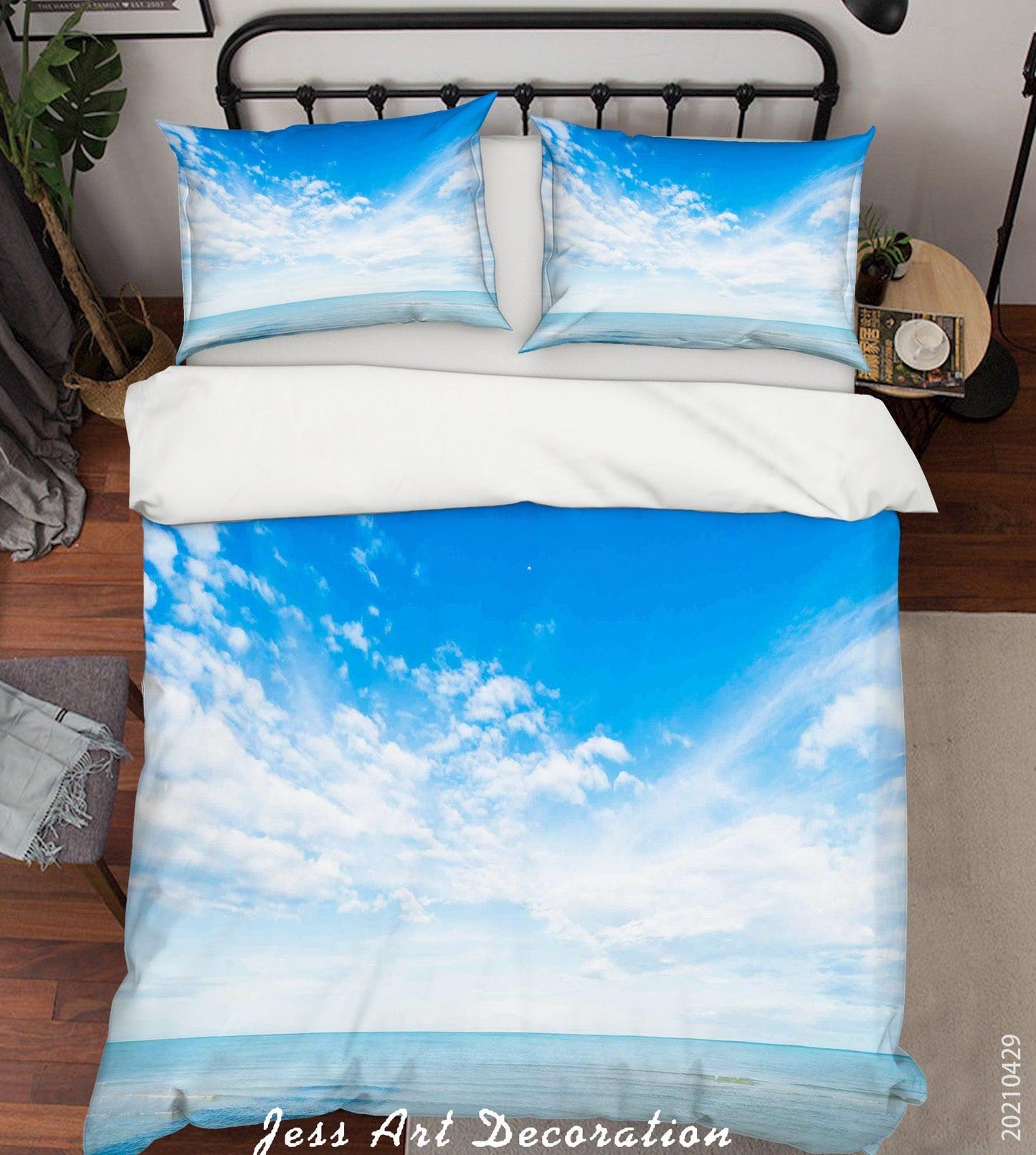 3D Blue Sky White Cloud Quilt Cover Set Bedding Set Duvet Cover Pillowcases 37