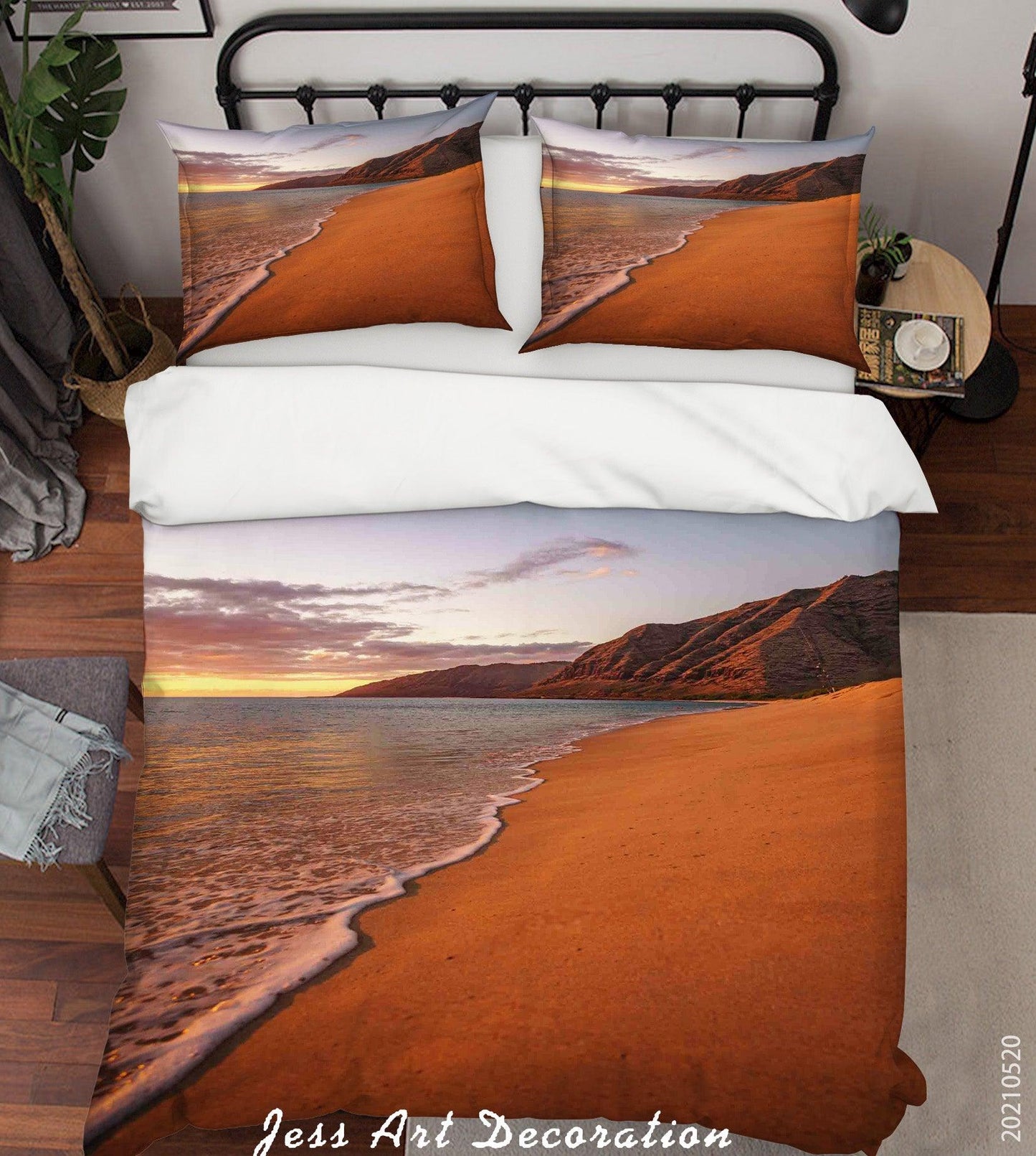 3D Beach Landscape Quilt Cover Set Bedding Set Duvet Cover Pillowcases 40