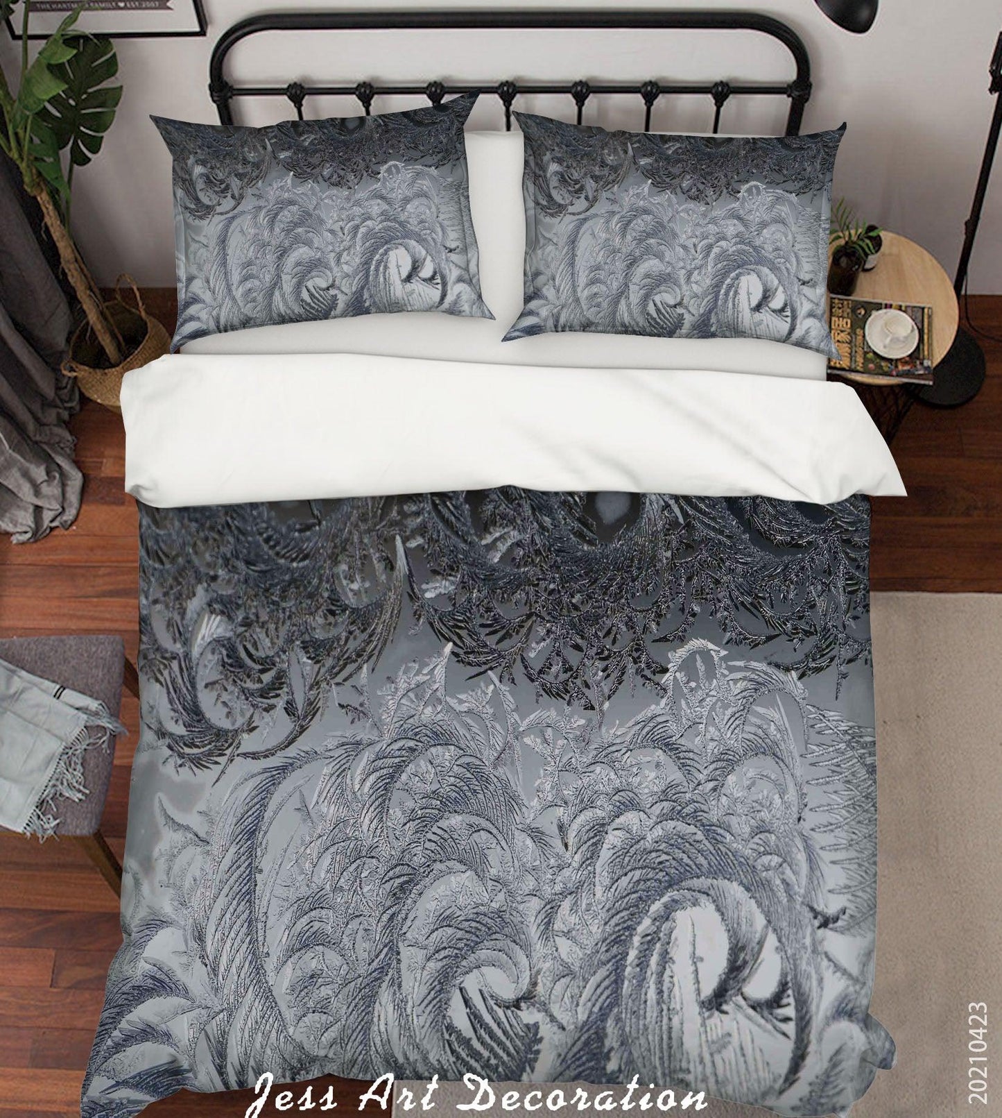 3D Abstract Grey Pattern Quilt Cover Set Bedding Set Duvet Cover Pillowcases 83