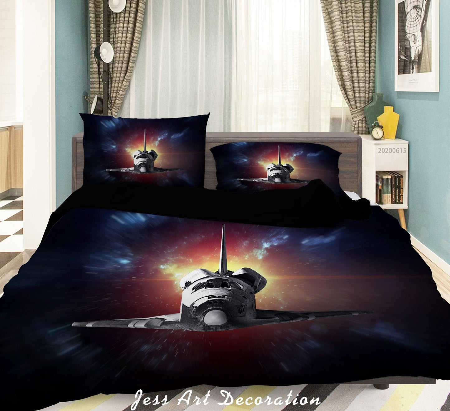 3D Aircraft Quilt Cover Set Bedding Set Duvet Cover Pillowcases SF81