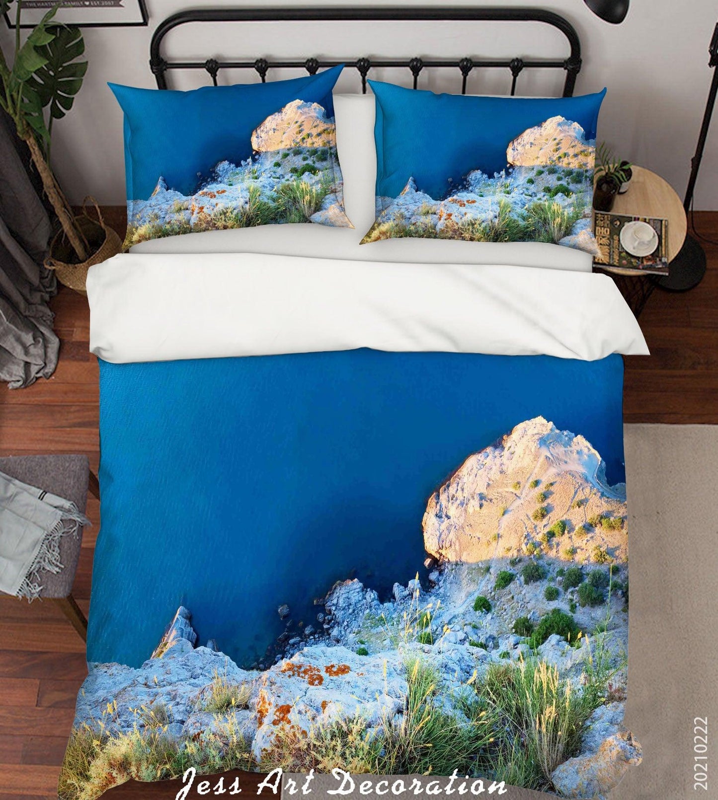 3D Blue Beach Landscape Quilt Cover Set Bedding Set Duvet Cover Pillowcases 201