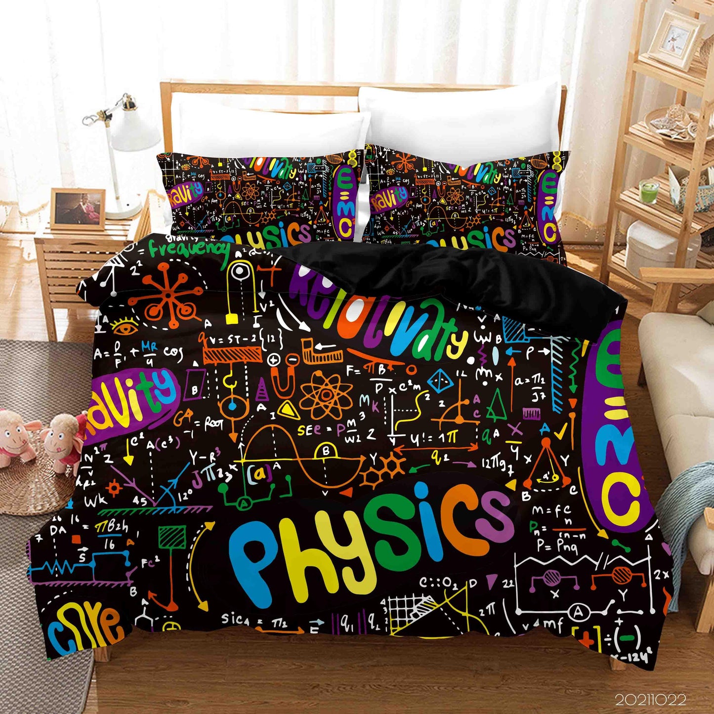 3D Abstract Color Graffiti Quilt Cover Set Bedding Set Duvet Cover Pillowcases 56
