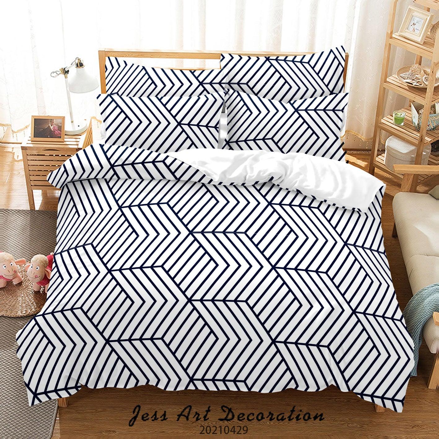 3D Abstract Geometric Pattern Quilt Cover Set Bedding Set Duvet Cover Pillowcases 14