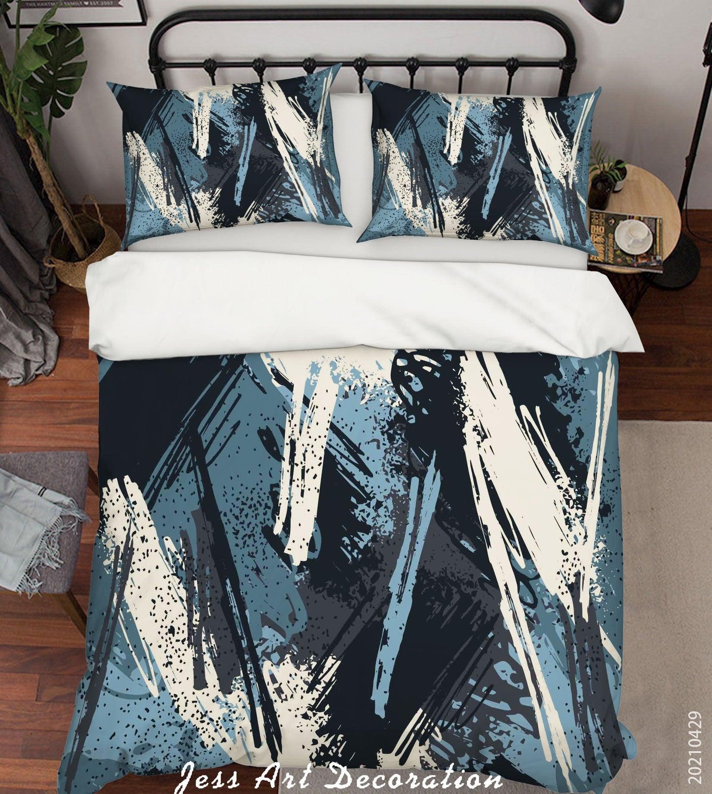 3D Abstract Graffiti Quilt Cover Set Bedding Set Duvet Cover Pillowcases 201