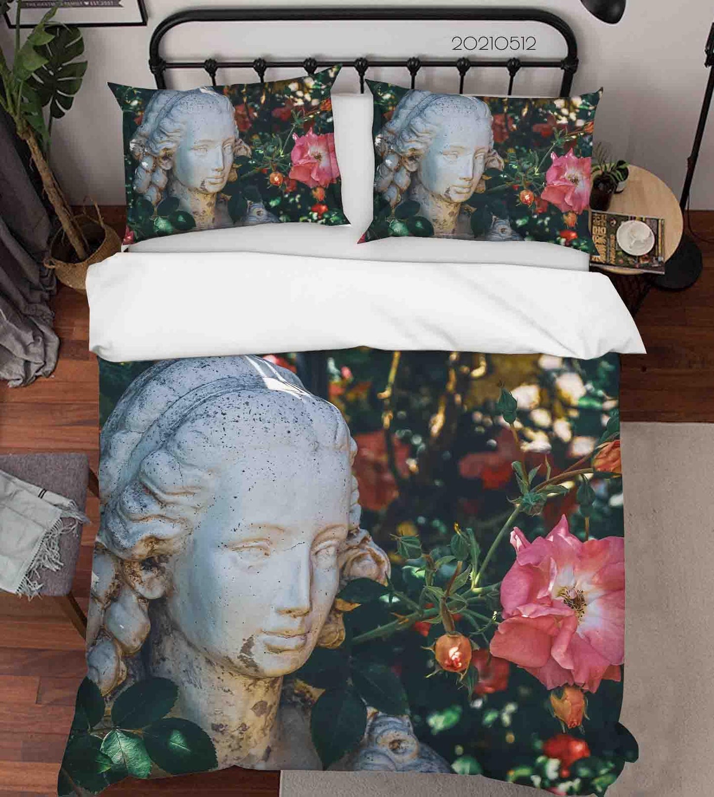 3D Art Sculpture Floral Quilt Cover Set Bedding Set Duvet Cover Pillowcases 230