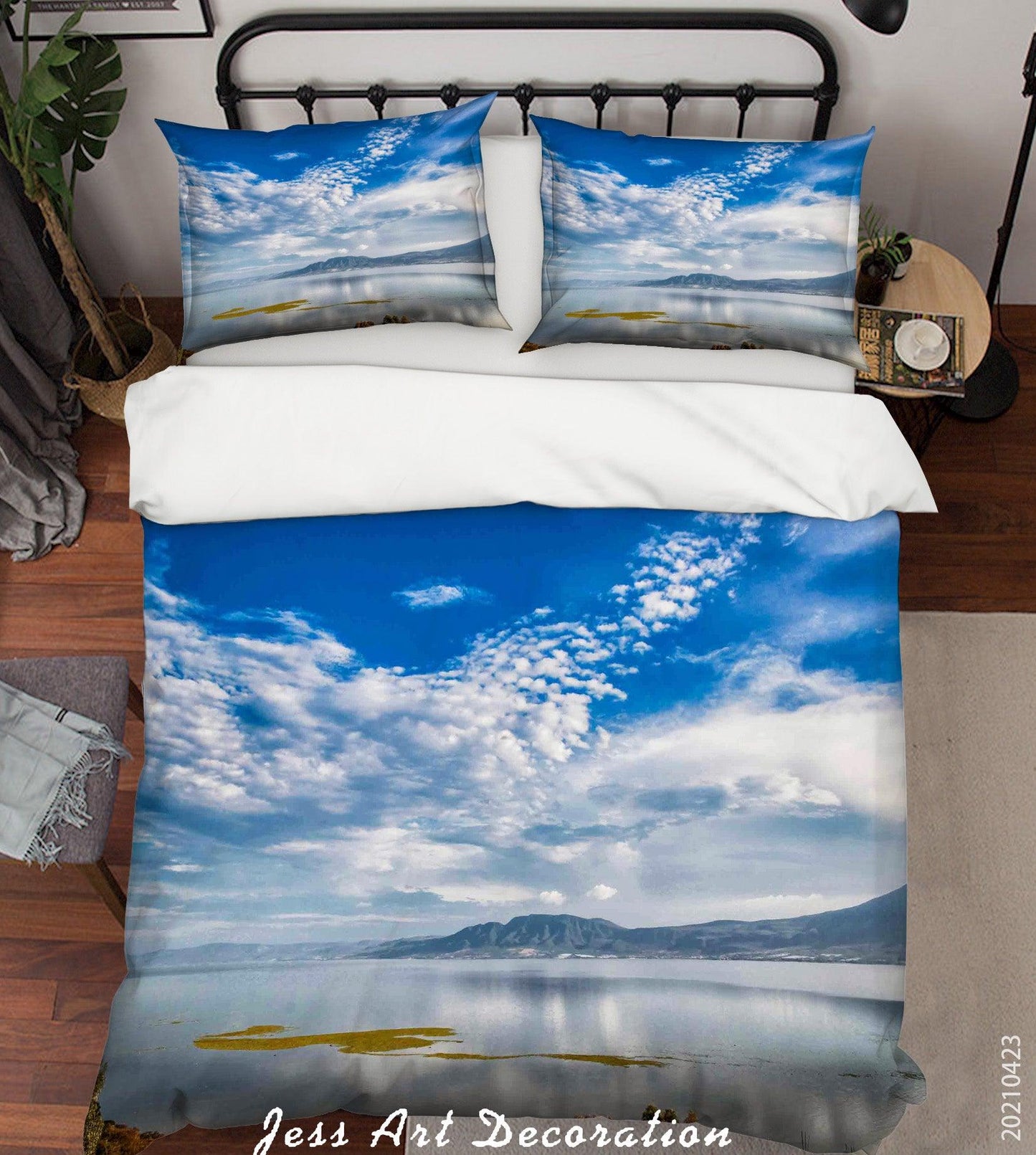 3D Blue Sky Cloud Sea Landscape Quilt Cover Set Bedding Set Duvet Cover Pillowcases 79