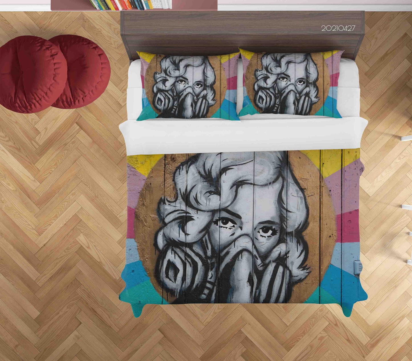 3D Abstract Character Artistic Graffiti Quilt Cover Set Bedding Set Duvet Cover Pillowcases 139