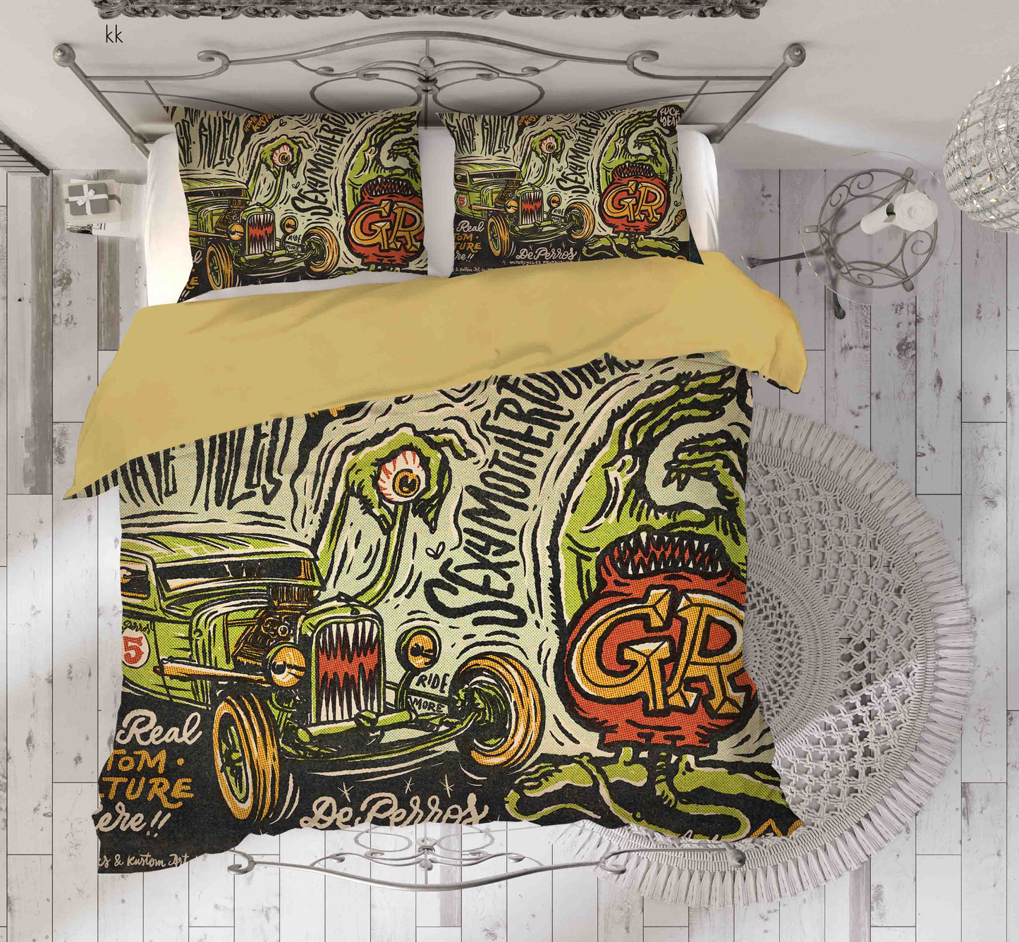 3D Automobile Letter Hand Quilt Cover Set Bedding Set Duvet Cover Pillowcase 437