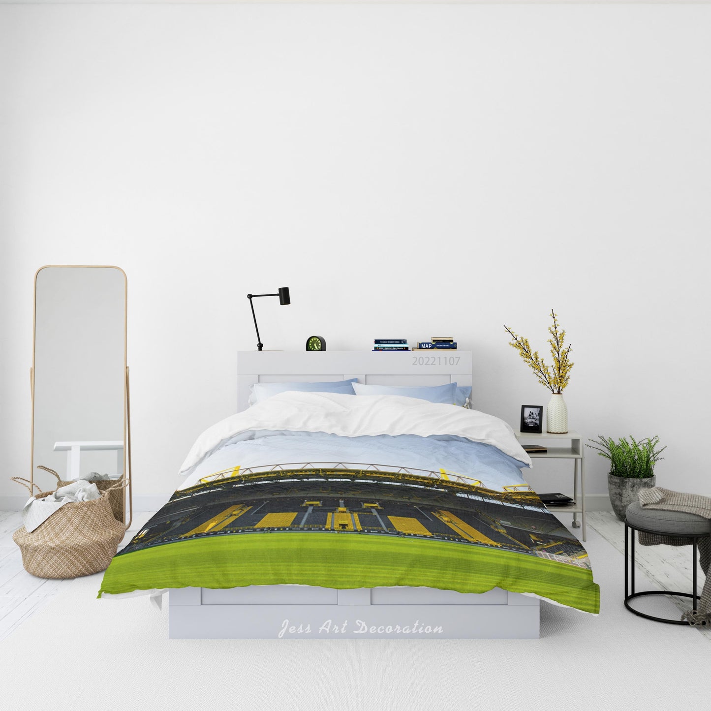 3D Borussia Dortmund Spectator Seats Sky Quilt Cover Set Bedding Set Duvet Cover Pillowcase 731