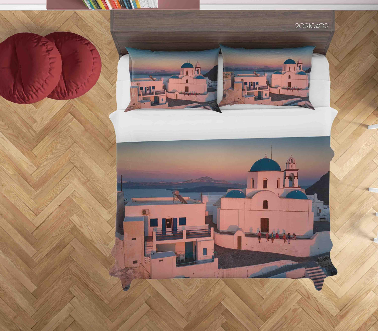 3D Aegean Landscape Quilt Cover Set Bedding Set Duvet Cover Pillowcases 58 LQH