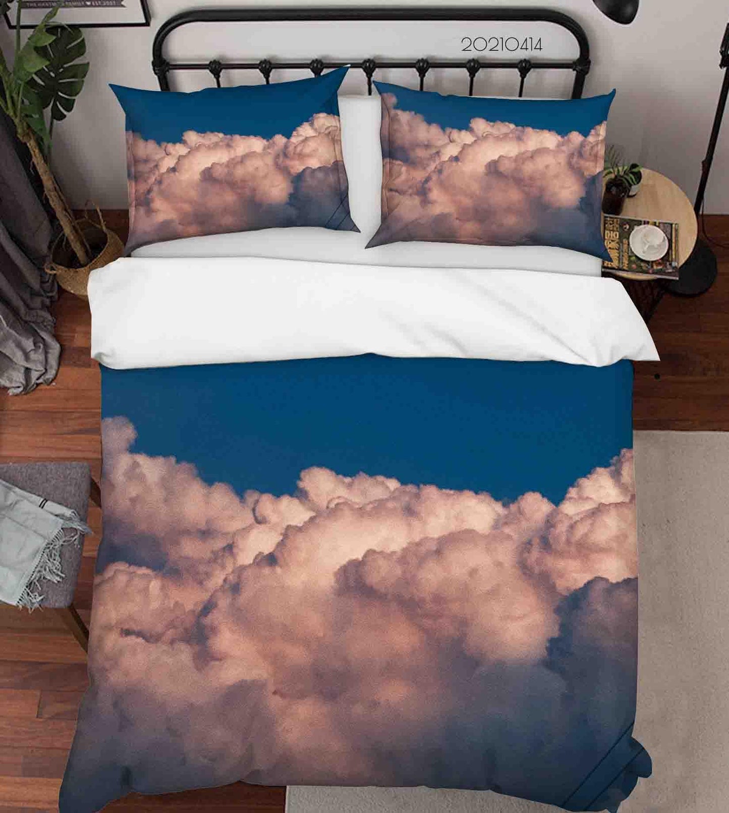 3D Blue Sky Cloud Quilt Cover Set Bedding Set Duvet Cover Pillowcases 30