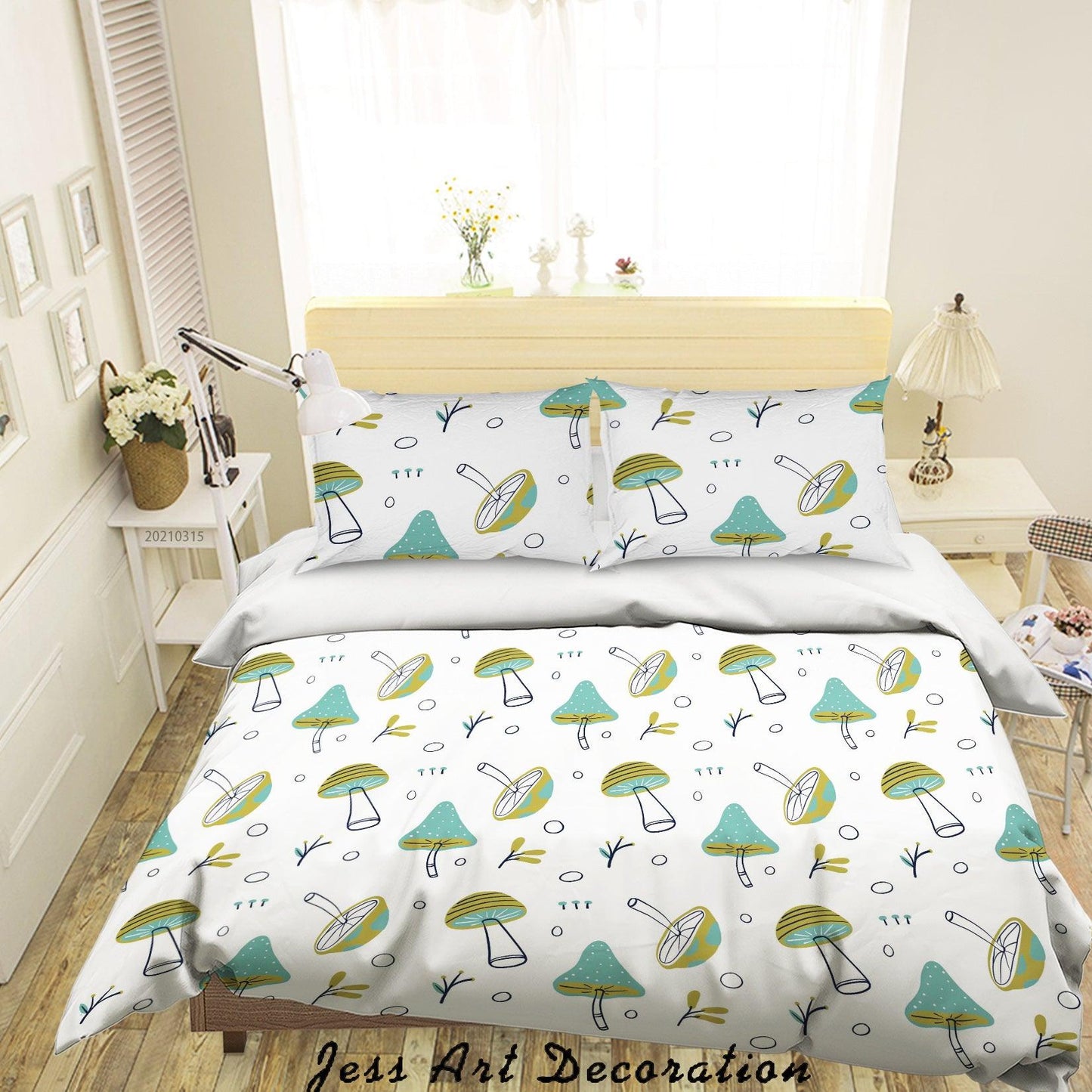 3D Cartoon Cloud Sun Quilt Cover Set Bedding Set Duvet Cover Pillowcases 107