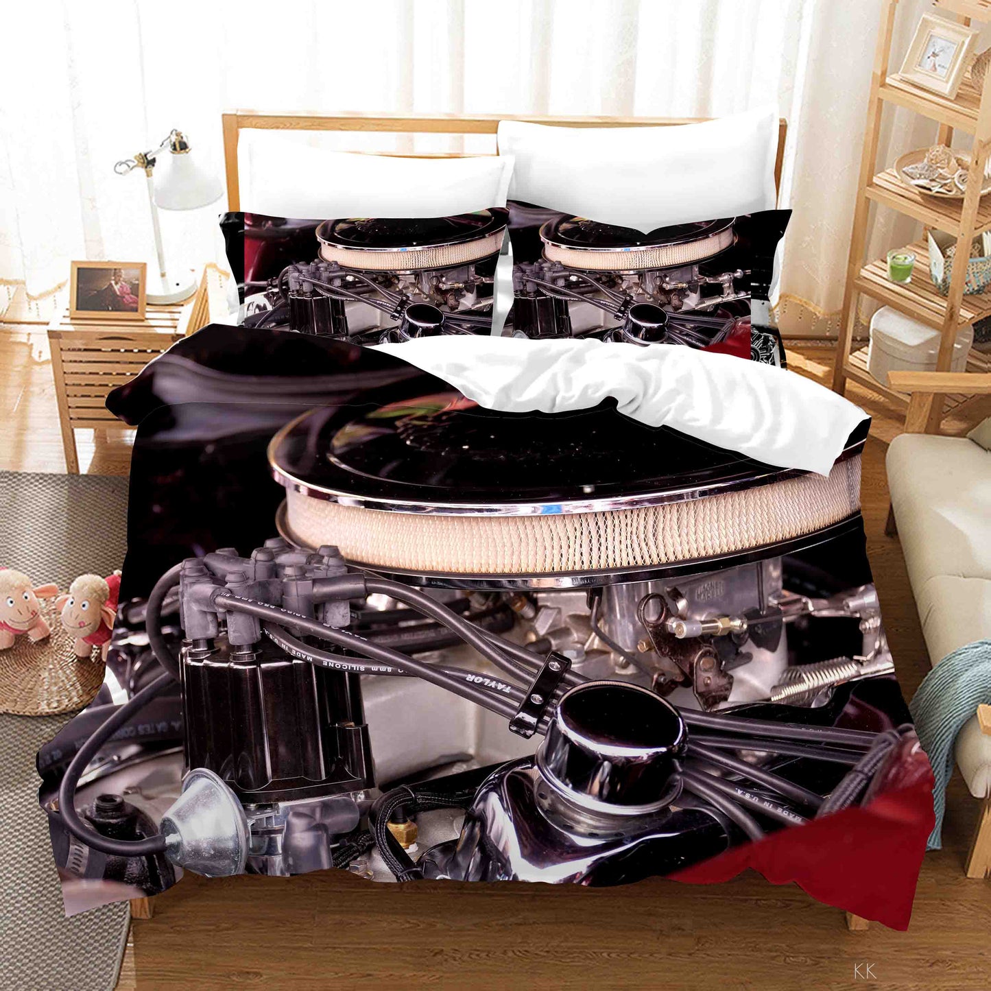 3D Automobile Parts Quilt Cover Set Bedding Set Duvet Cover Pillowcase 411
