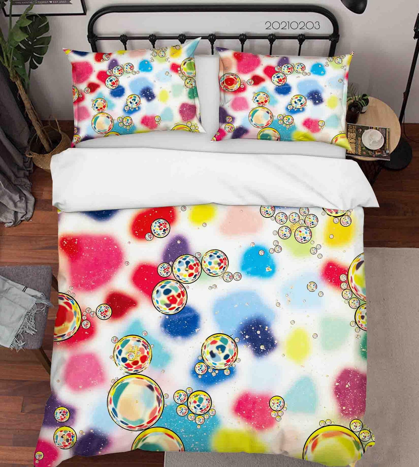 3D Abstract Color Marble Texture Quilt Cover Set Bedding Set Duvet Cover Pillowcases 14