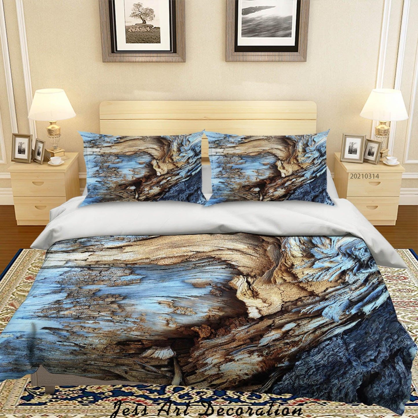 3D Abstract Blue Marble Pattern Quilt Cover Set Bedding Set Duvet Cover Pillowcases 126