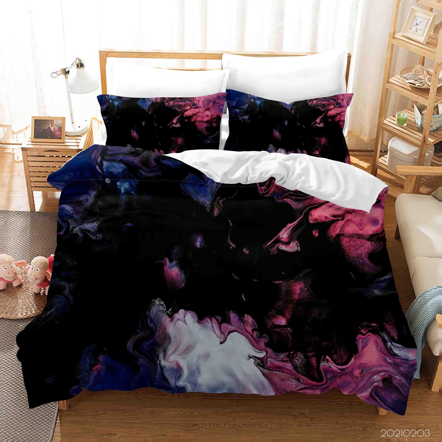 3D Abstract Marble Texture Quilt Cover Set Bedding Set Duvet Cover Pillowcases 71