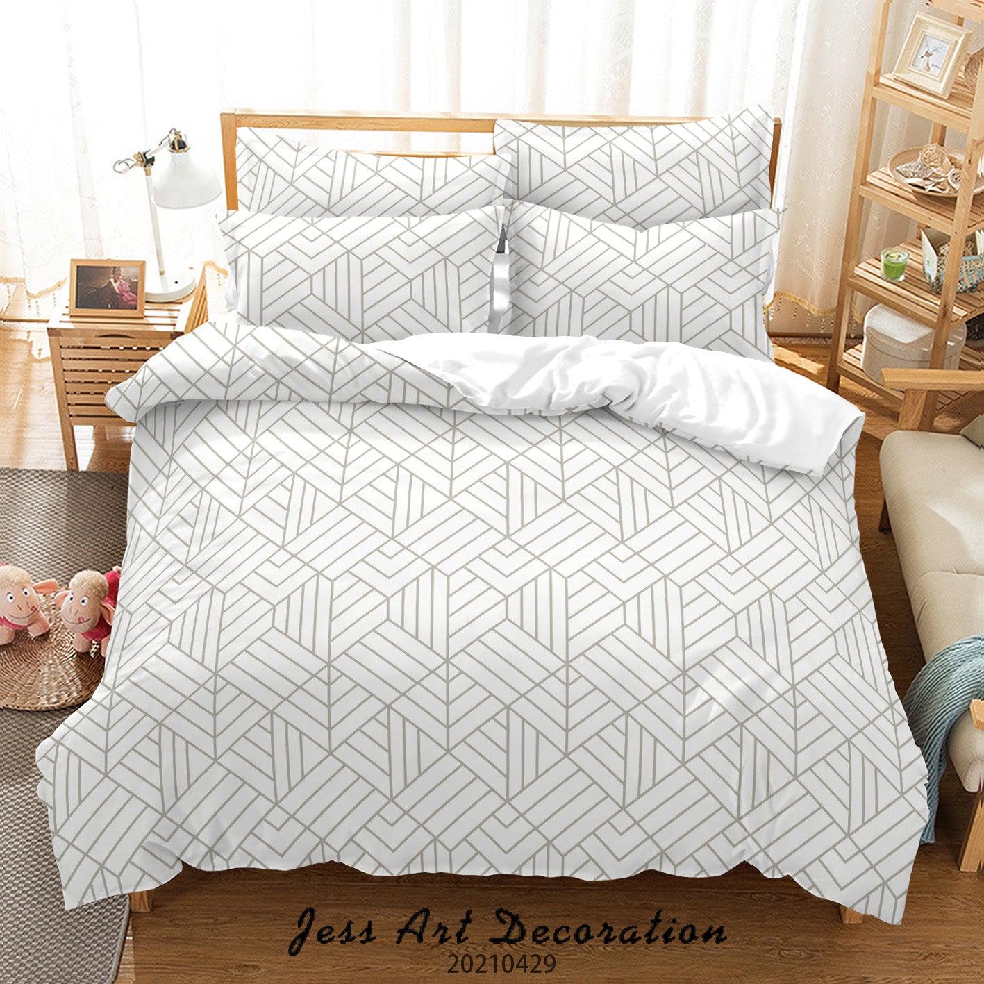 3D Abstract Geometric Pattern Quilt Cover Set Bedding Set Duvet Cover Pillowcases 13