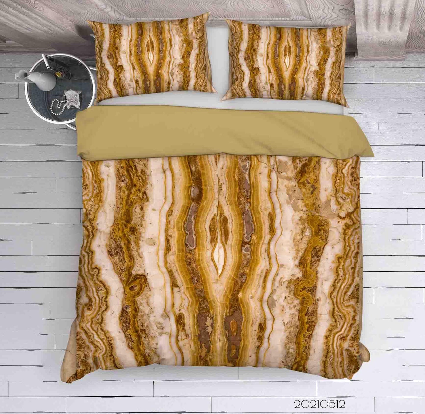 3D Abstract Marble Texture Quilt Cover Set Bedding Set Duvet Cover Pillowcases 256