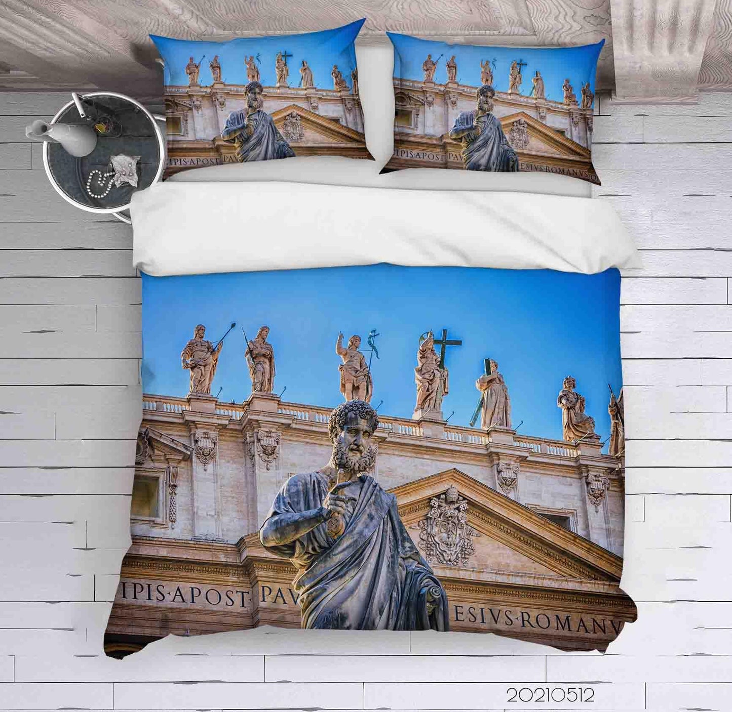 3D Art Apostle Sculpture Quilt Cover Set Bedding Set Duvet Cover Pillowcases 208