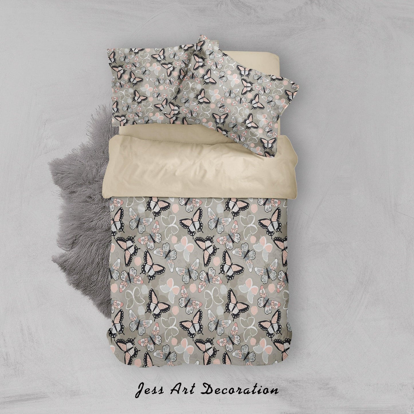 3D Butterfly Quilt Cover Set Bedding Set Duvet Cover Pillowcases SF16