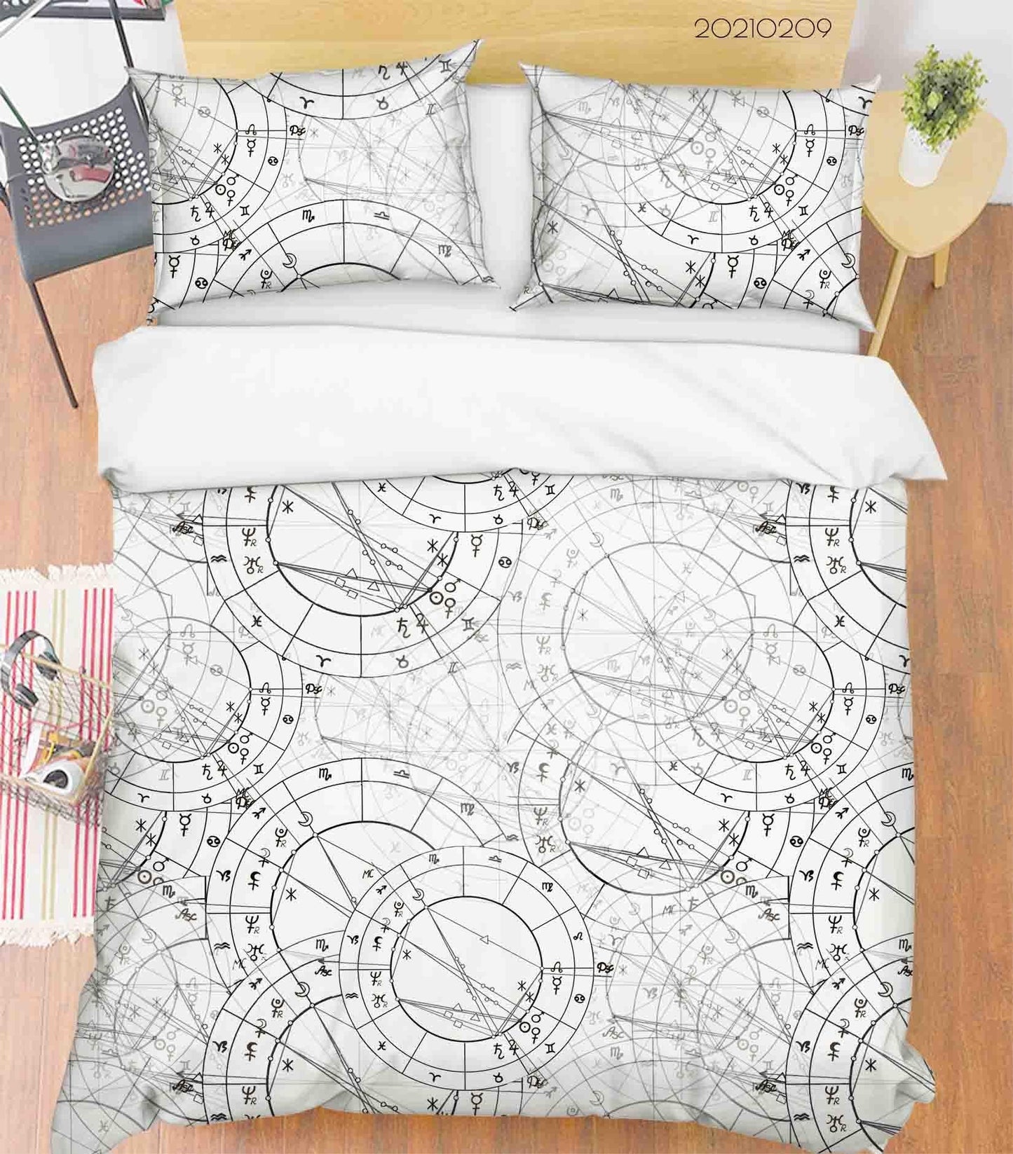 3D Abstract Geometric Pattern Quilt Cover Set Bedding Set Duvet Cover Pillowcases 286