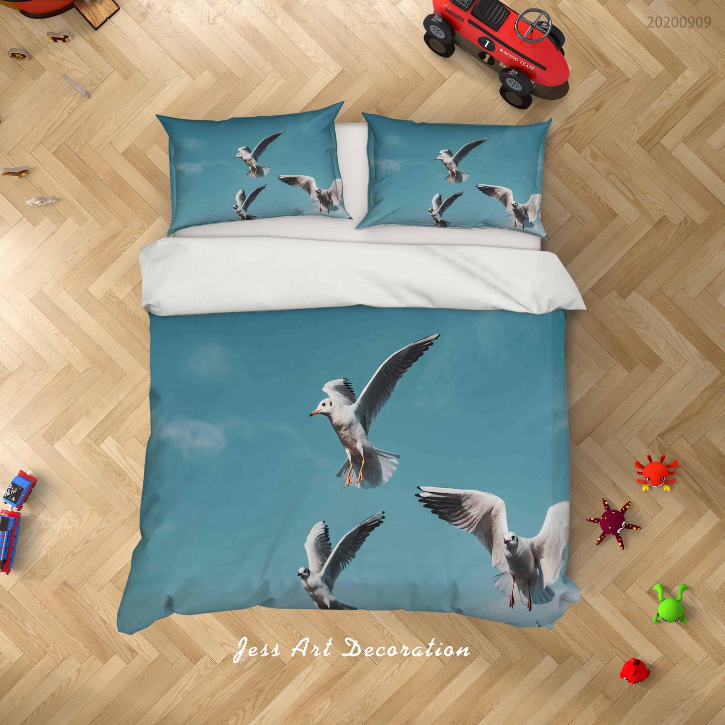 3D Animal Bird Quilt Cover Set Bedding Set Duvet Cover Pillowcases WJ 6095