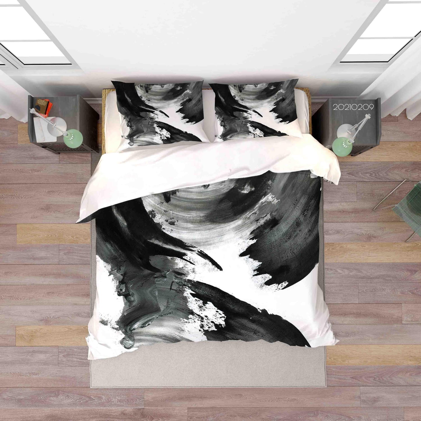 3D Abstract Ink Painting Quilt Cover Set Bedding Set Duvet Cover Pillowcases 302