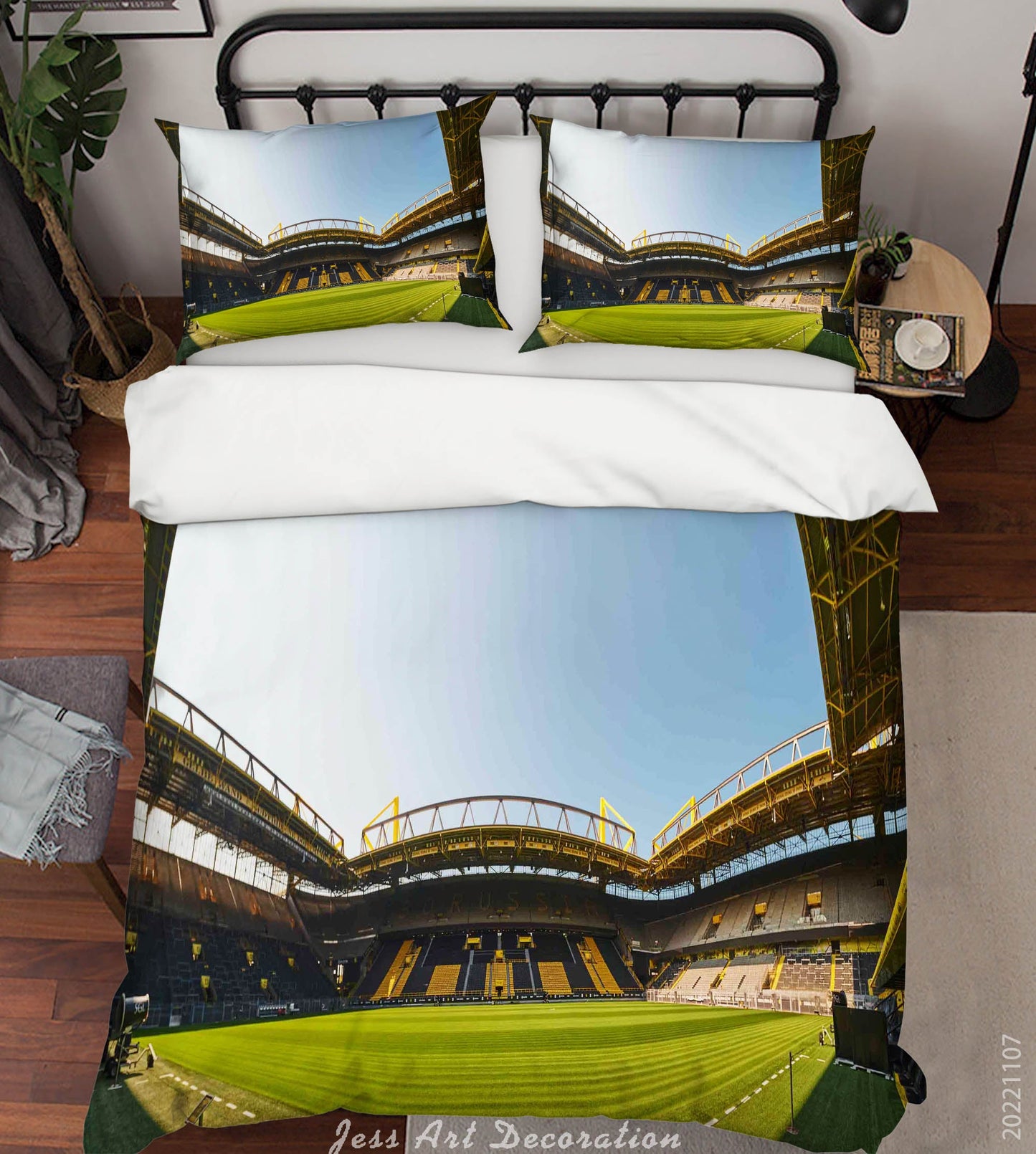 3D Borussia Dortmund Sky Quilt Cover Set Bedding Set Duvet Cover Pillowcase 730