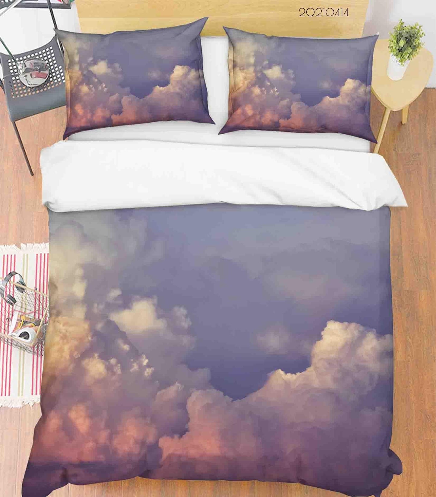 3D Blue Sky Cloud Quilt Cover Set Bedding Set Duvet Cover Pillowcases 23