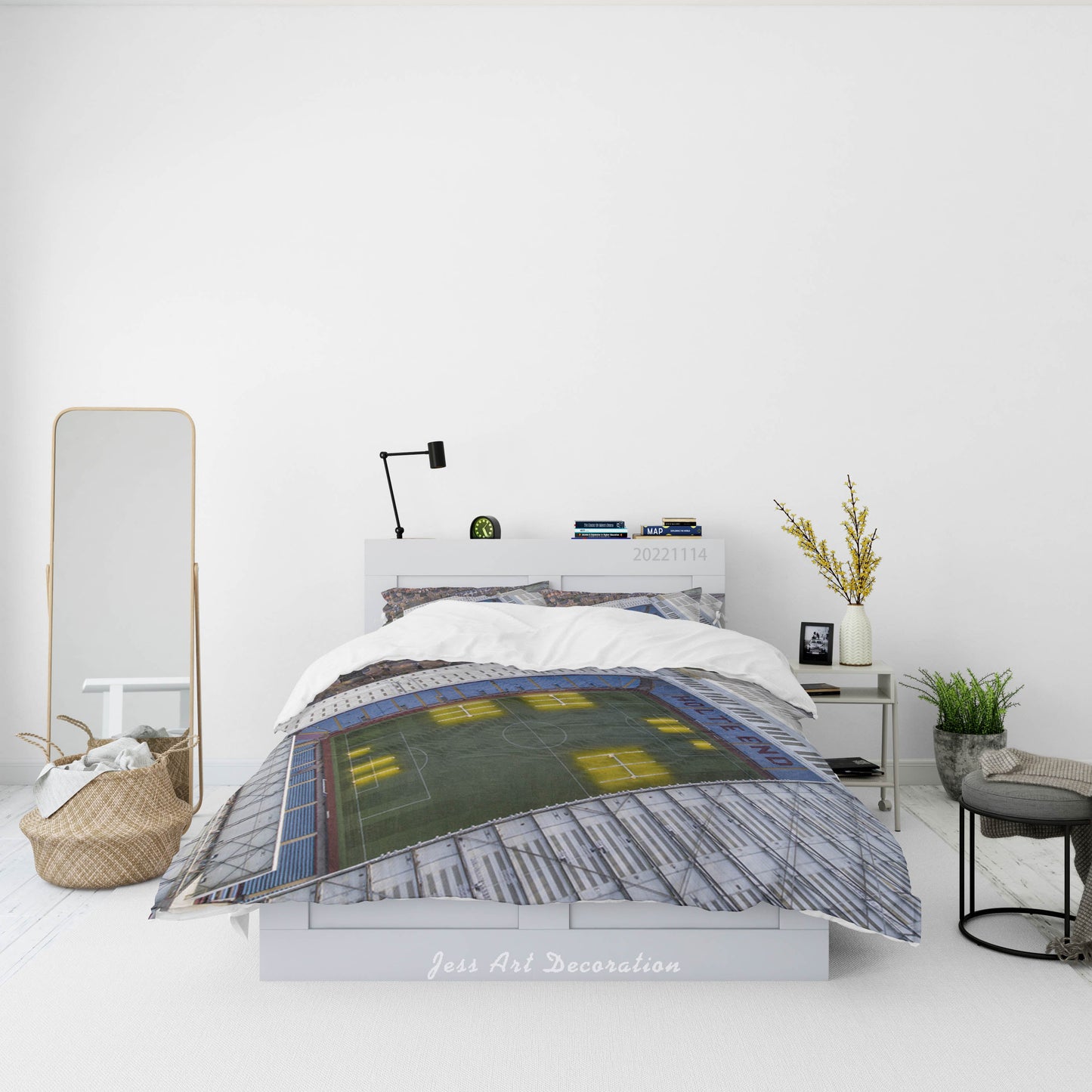3D Aston Villa Football Field Quilt Cover Set Bedding Set Duvet Cover Pillowcase 894